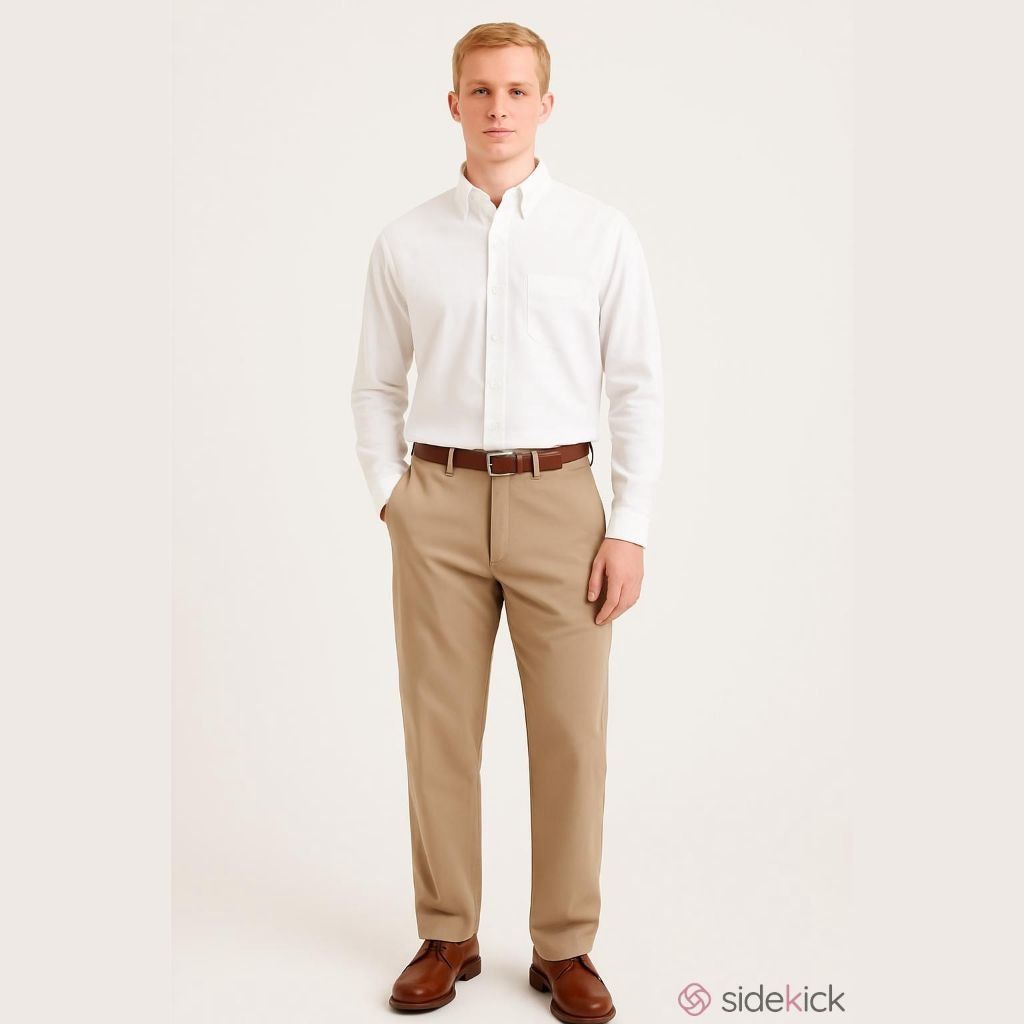 Dockers Men's Dockers Khaki Classic Fit Pleated Khakis Waist 34 Size US 32 / EU 48 - 1 Thumbnail