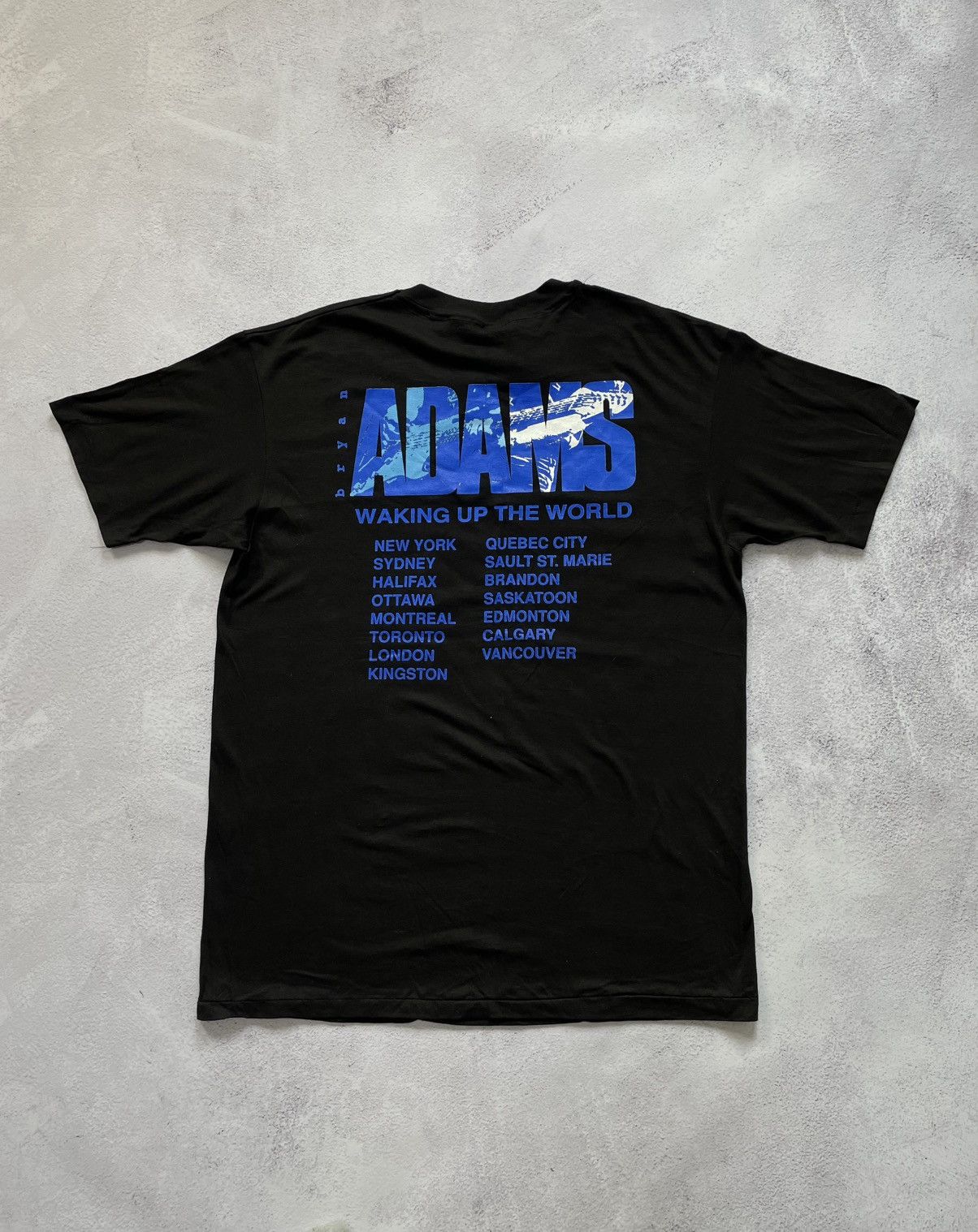 Band Tees × Vintage Vintage Bryan Adams Waking Up The World T-Shirt Music 1991 Size US XL / EU 56 / 4 - 7 Thumbnail
