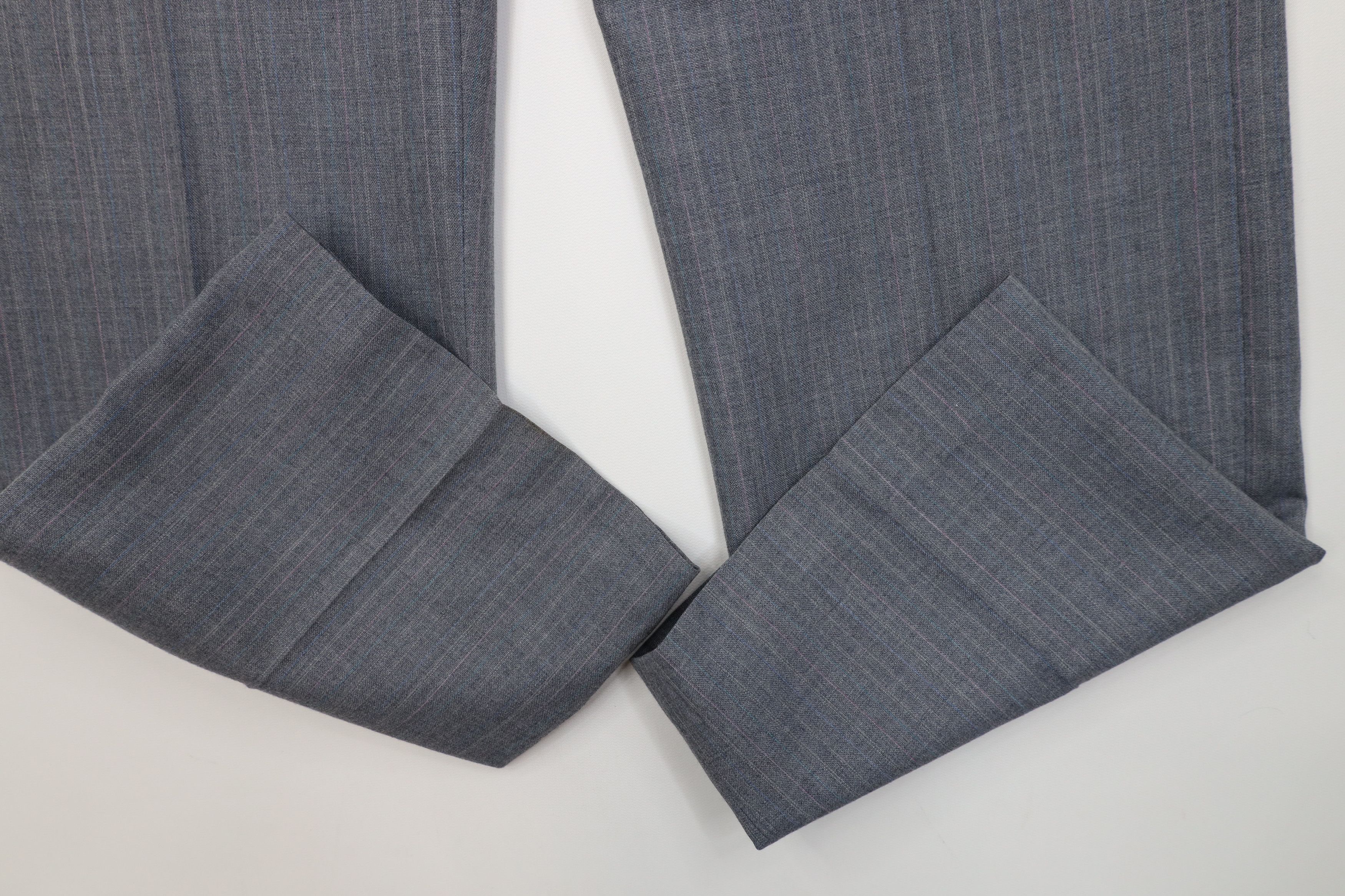 Vintage Vintage 70s Streetwear Pinstriped Wide Leg Chino Pants US Size US 34 / EU 50 - 5 Thumbnail