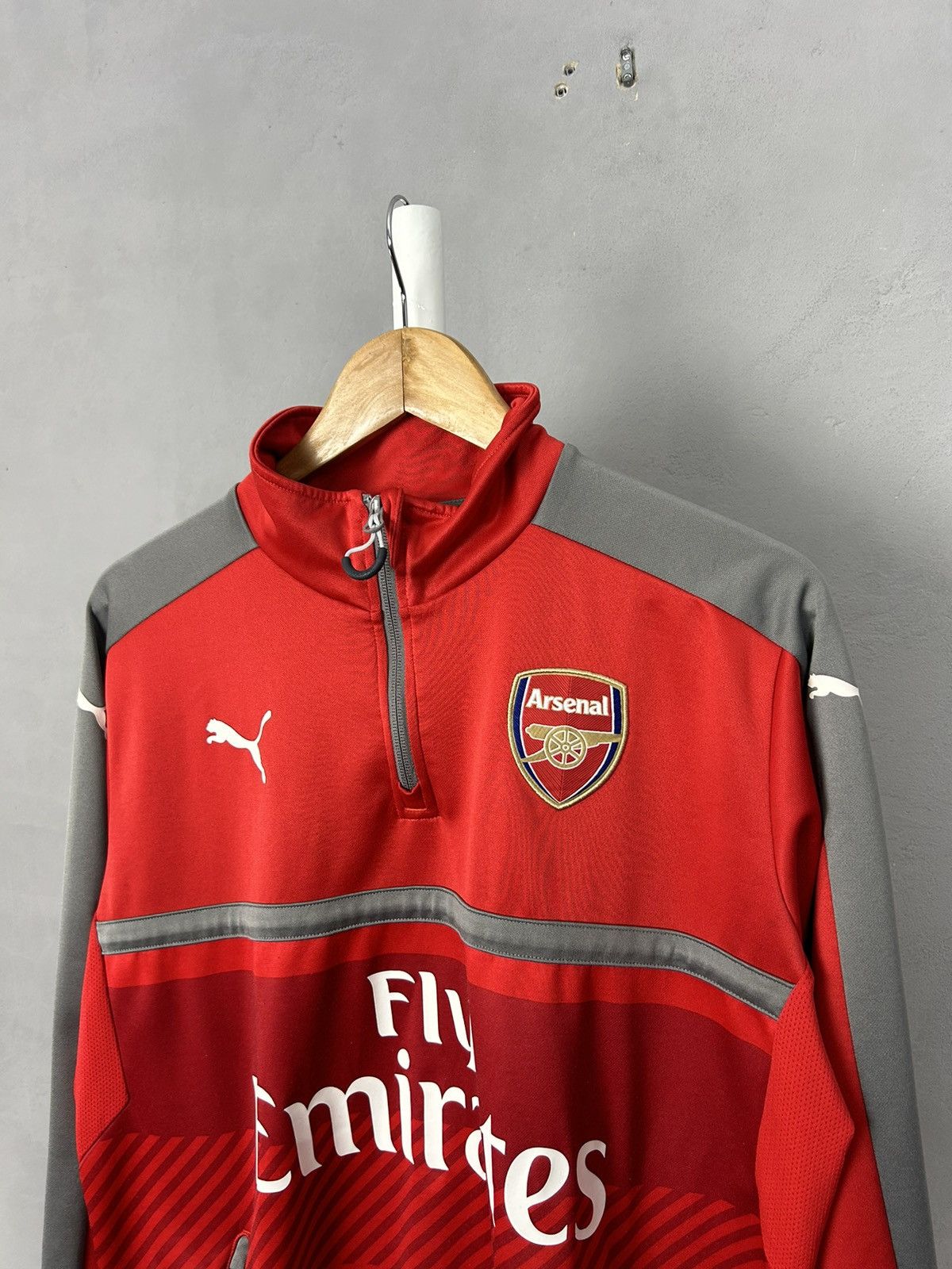 Puma 2016-17 Arsenal Puma 1/4 Zip sweatshirt Size US L / EU 52-54 / 3 - 3 Thumbnail