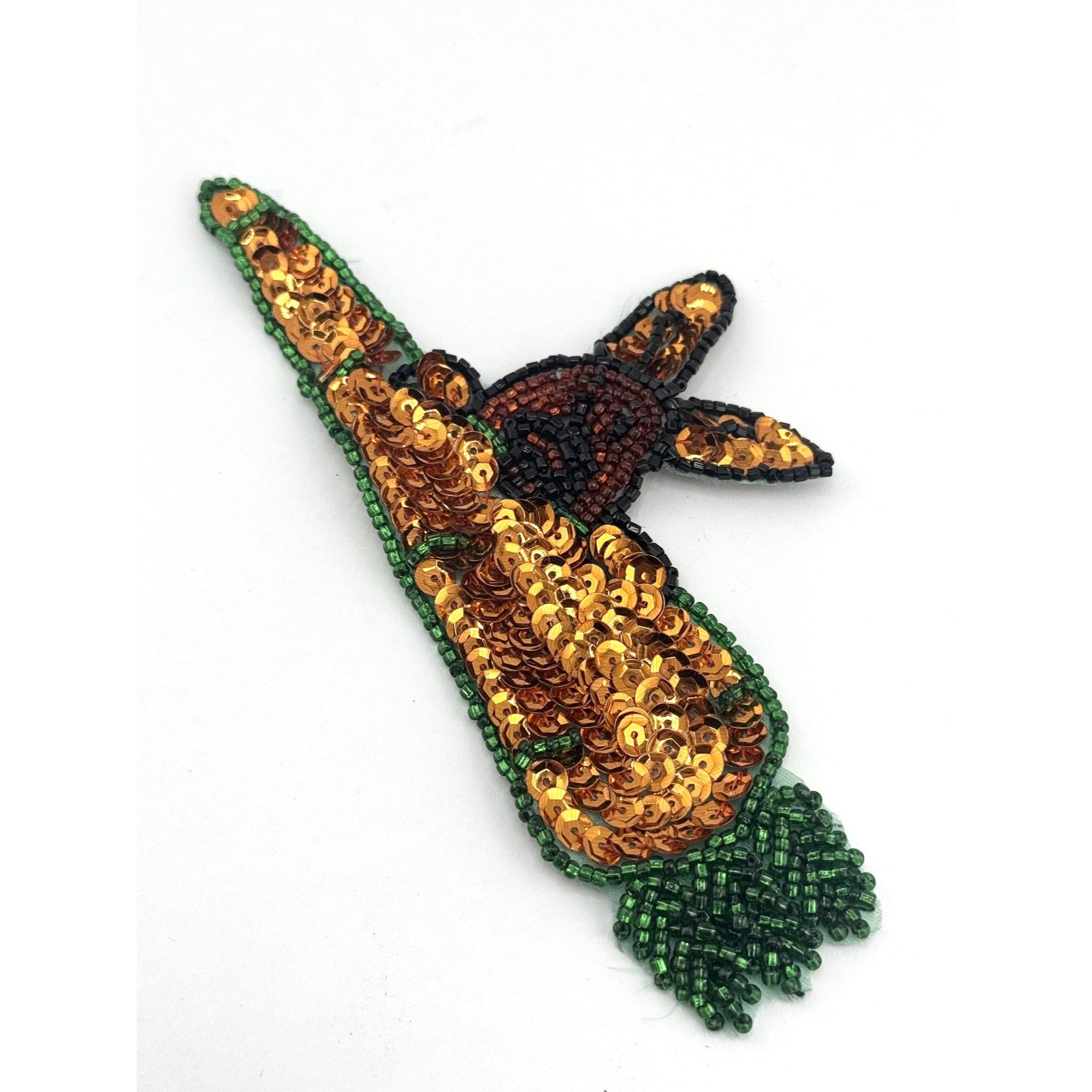 Vintage Vintage Sequin Beaded Applique Embroidered Patch Sew On East Size ONE SIZE - 4 Thumbnail