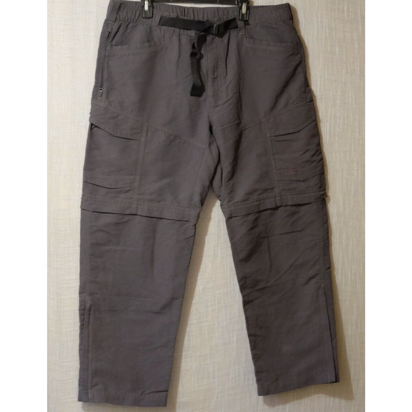 The North Face The North Face Pants Mens XL Dark Gray Convertible Hiking Cargo Trail Zip Pockets Logo Size US 36 / EU 52 - 2 Thumbnail