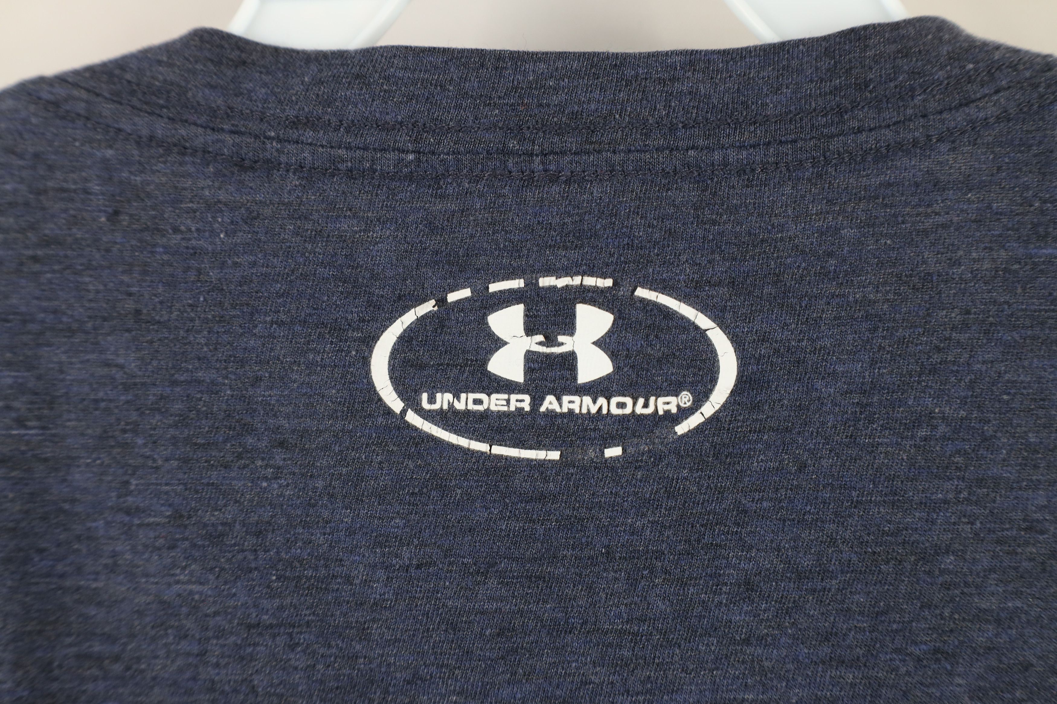 Under Armour × Vintage Under Armour Notre Dame University Football T-Shirt Blue Size US XL / EU 56 / 4 - 11 Thumbnail