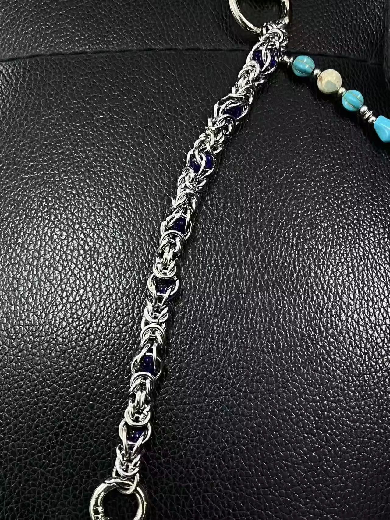 Jewelry Peacock Turquoise American Punk Style Waist Pants Chain Size ONE SIZE - 2 Thumbnail