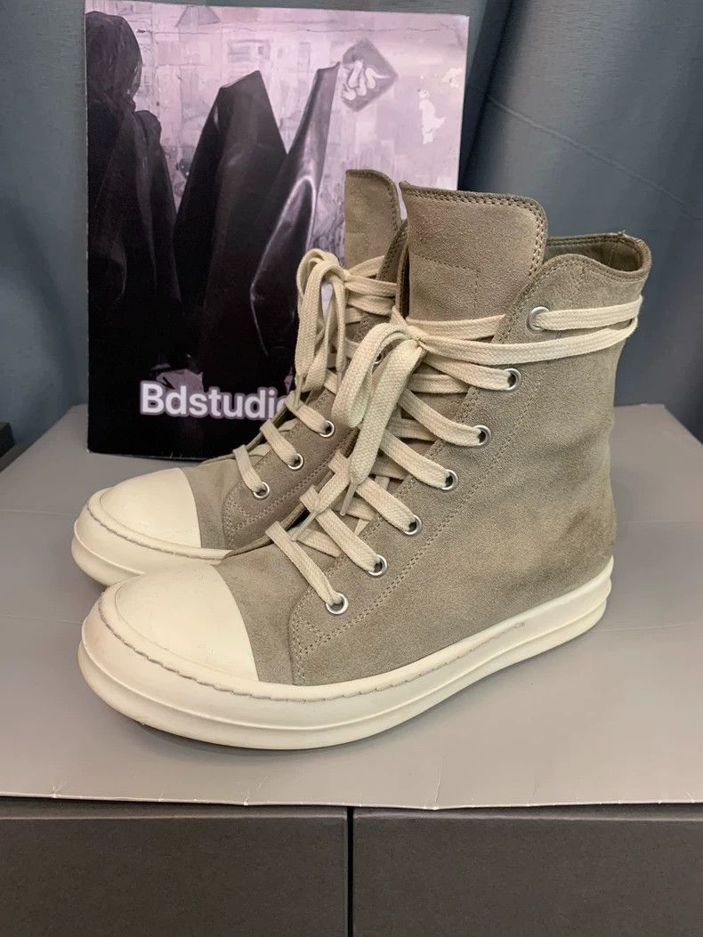 Rick Owens Rick Owens brownish gray sand color high-top new casual sh Size US 5.5 / IT 35.5 - 2 Thumbnail
