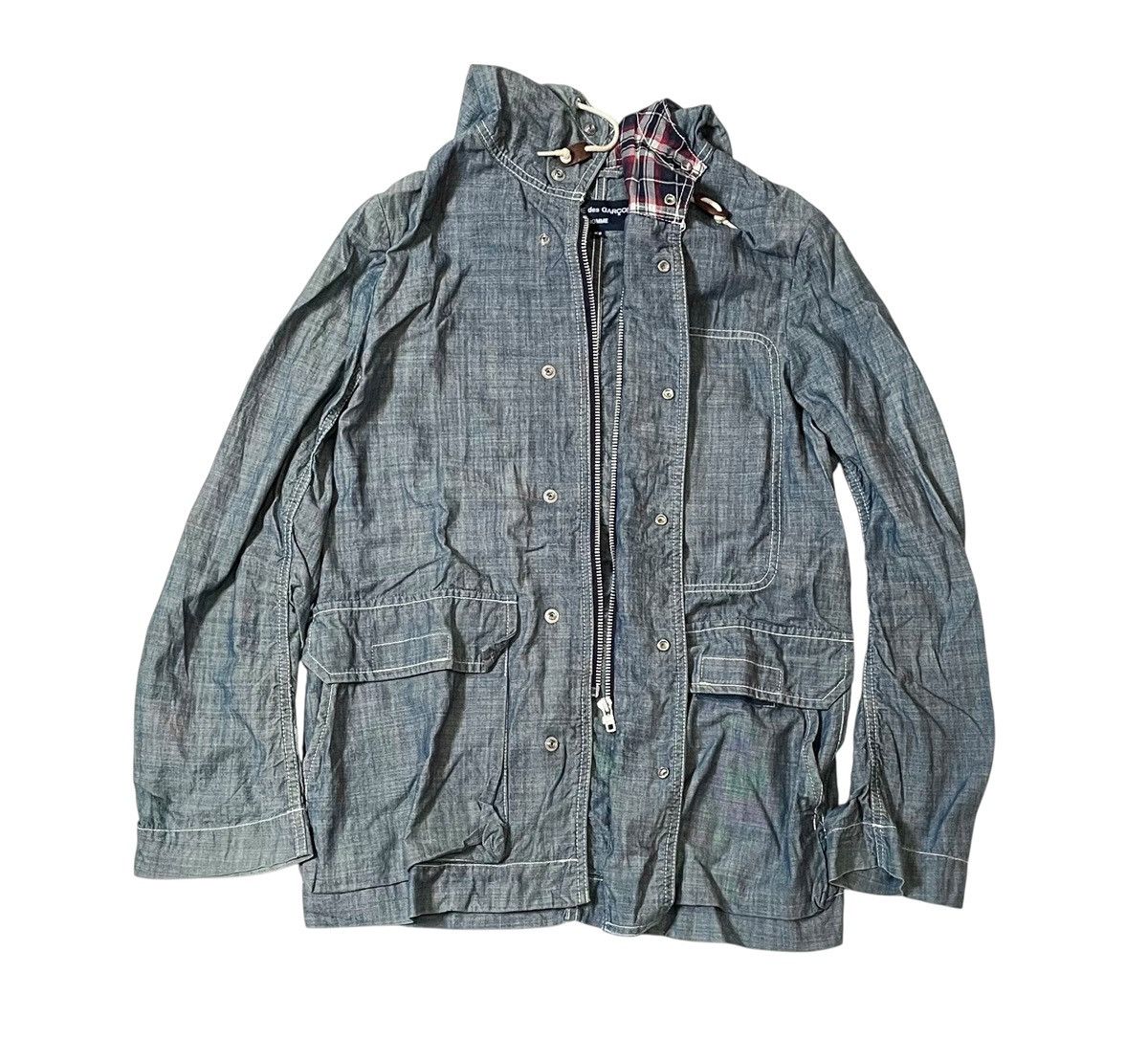 Comme des Garcons Cdg homme AD2009 multipockets indigo jacket Size US S / EU 44-46 / 1 - 1 Thumbnail