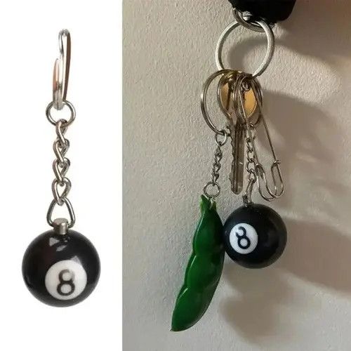 Jewelry Billiards 🎱 ball keychain Size ONE SIZE - 2 Thumbnail