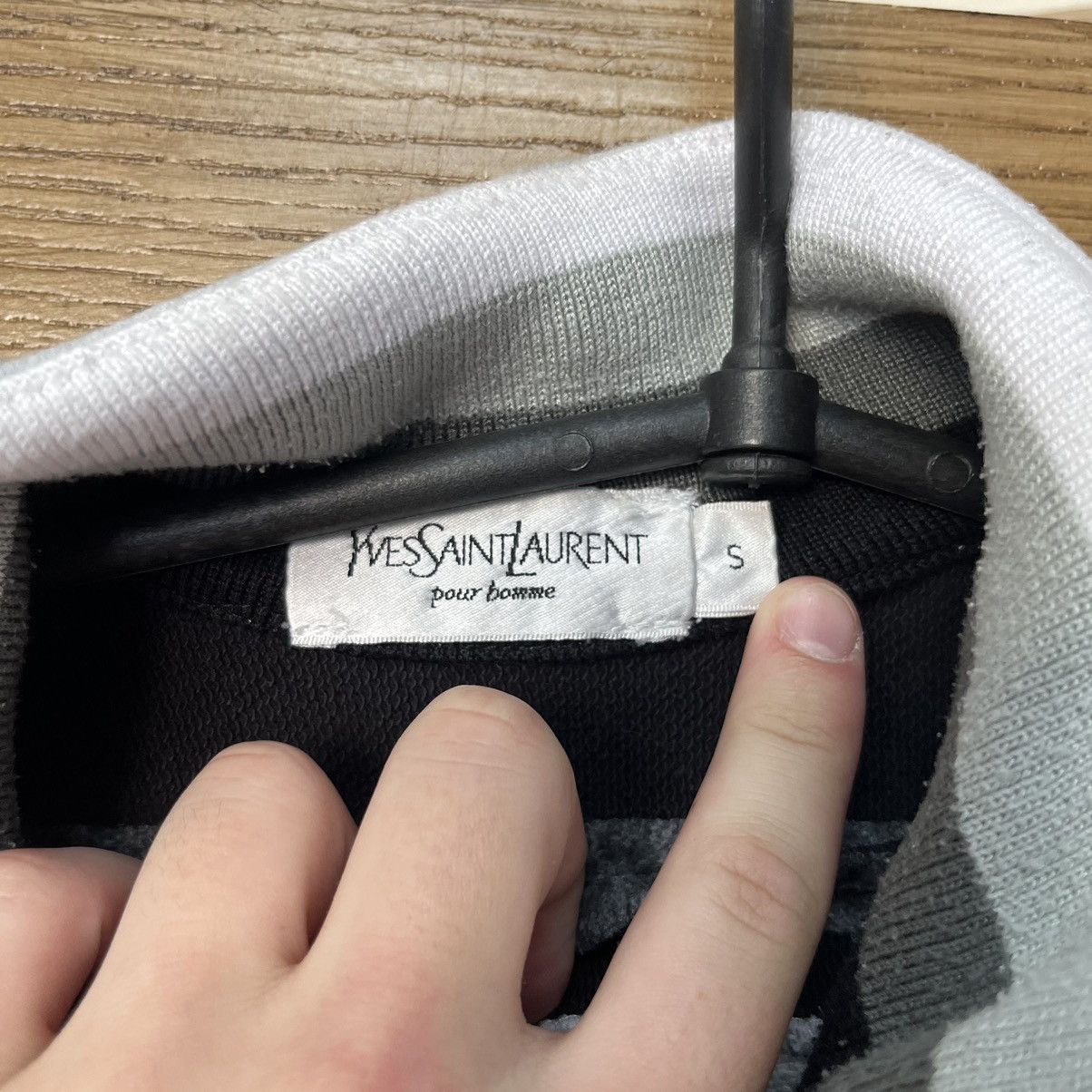 Yves Saint Laurent YSL Hoodie Sweatshirt Zip YSL Sweatshirt YSL Size US S / EU 44-46 / 1 - 6 Thumbnail