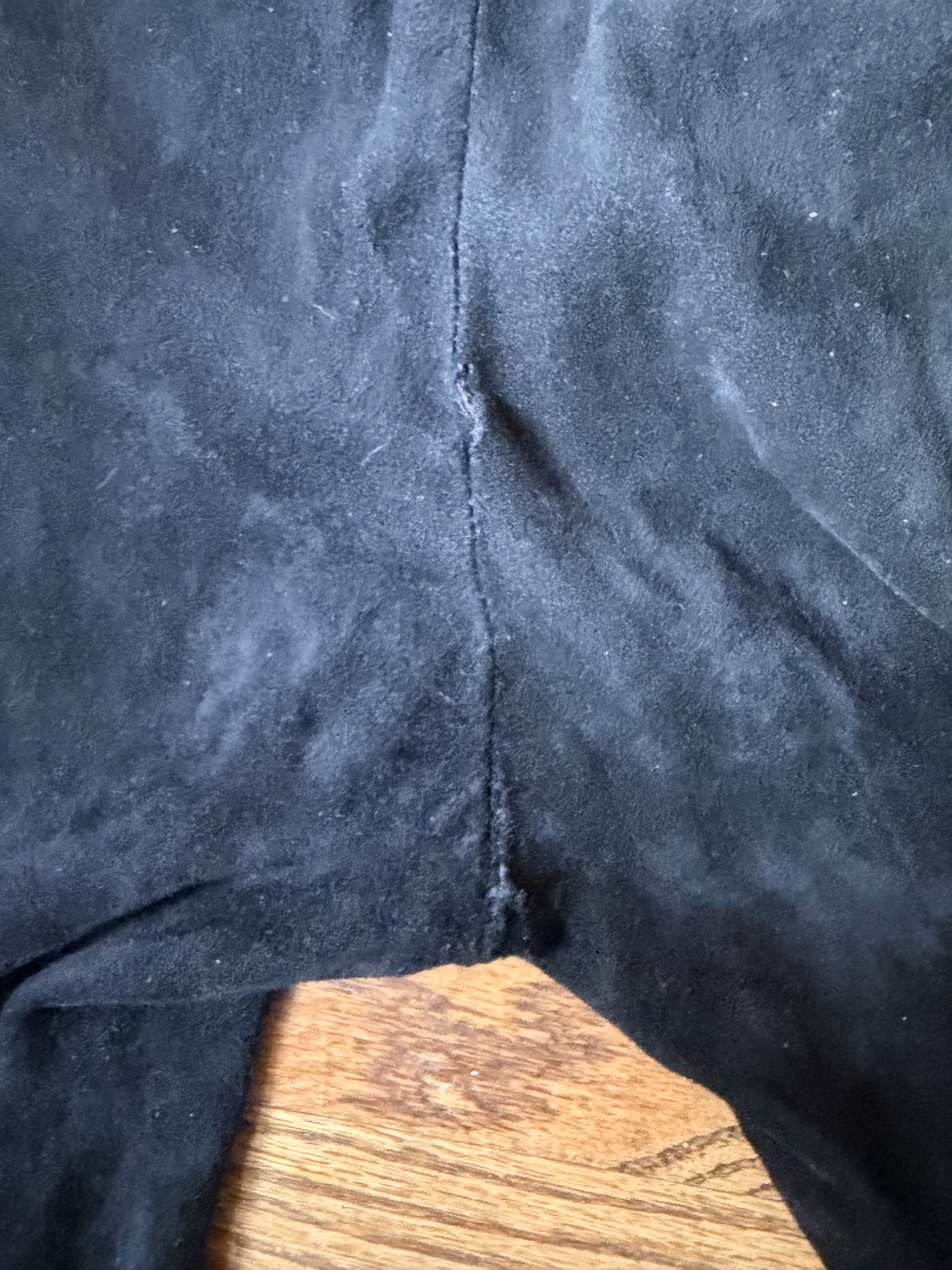 Yves Saint Laurent YSL Suede Biker Black Pant Size 26" / US 2 / IT 38 - 7 Thumbnail