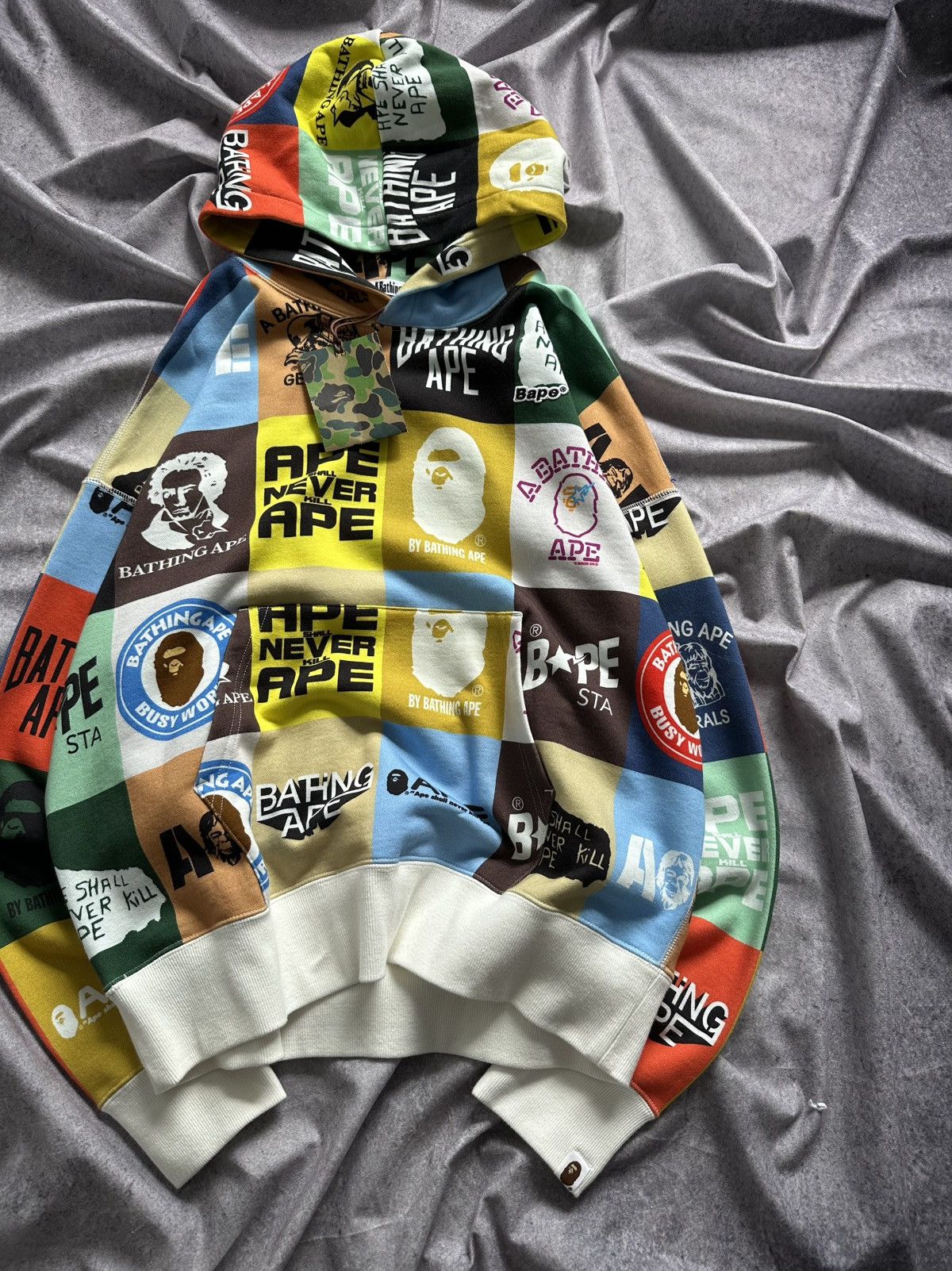 Bape BAPE Classic Logo Loose Fit Pullover Hoodie Size US S / EU 44-46 / 1 - 2 Thumbnail