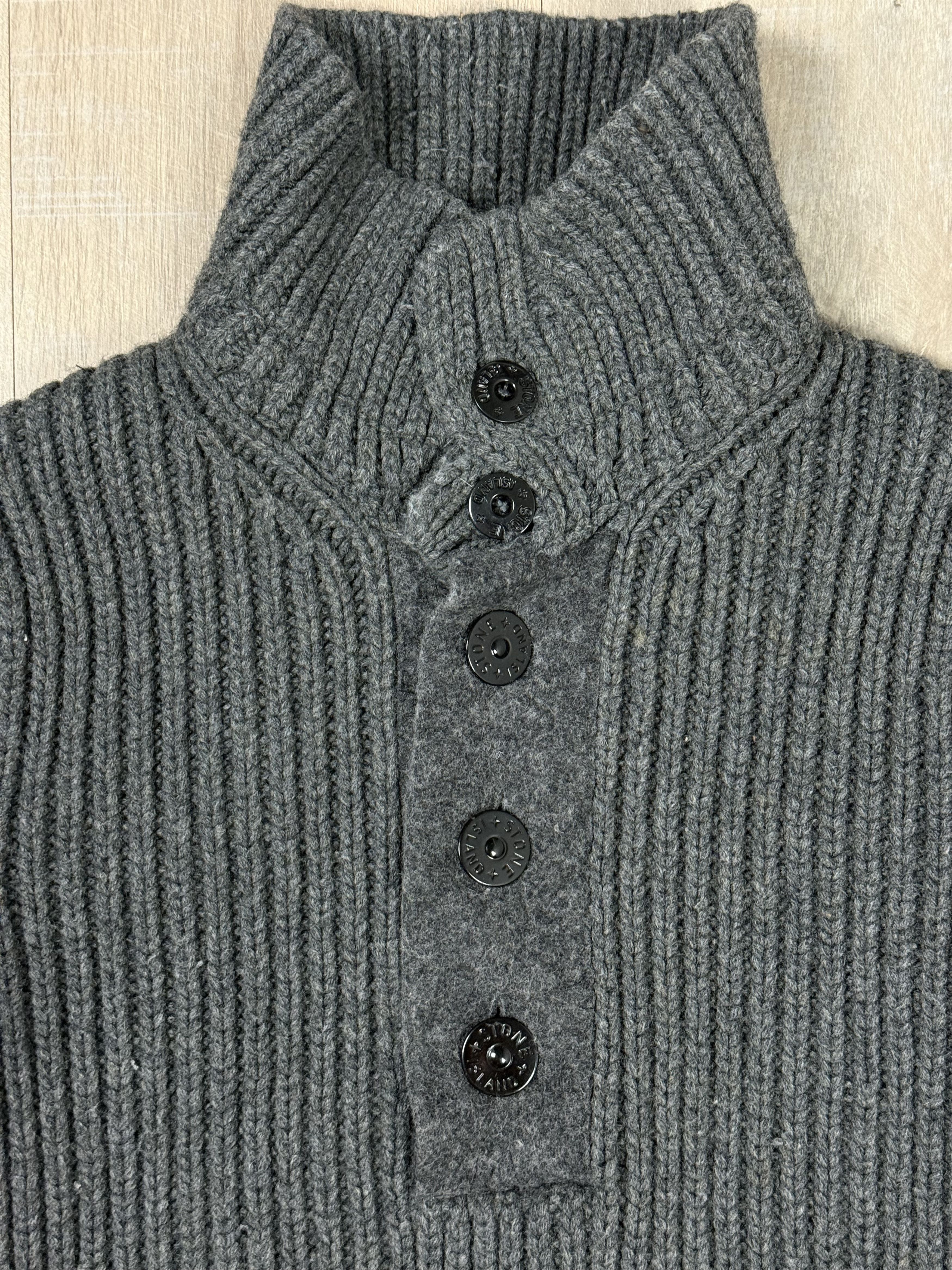 Stone Island Vintage Stone Island 2007 AW Wool Sweater Gray Size L Size US L / EU 52-54 / 3 - 4 Thumbnail
