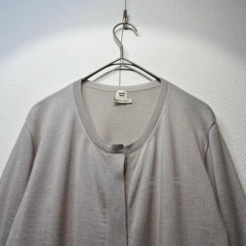 Hermes Hermes Knit Cardigan with H Logo Embroidery Size S / US 4 / IT 40 - 2 Thumbnail