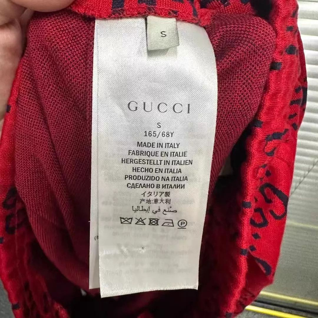 Gucci Gucci Red All Over Print shorts S Size US 29 - 4 Thumbnail