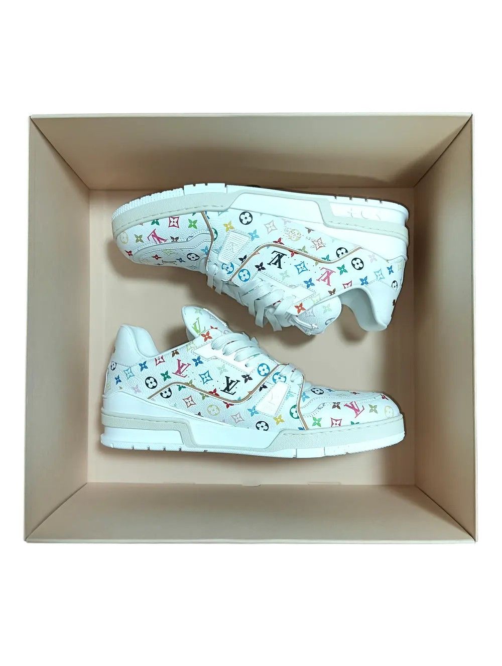 Louis Vuitton × Takashi Murakami Takashi Murakami Line Sneakers Size US 11.5 / EU 44-45 - 1 Thumbnail