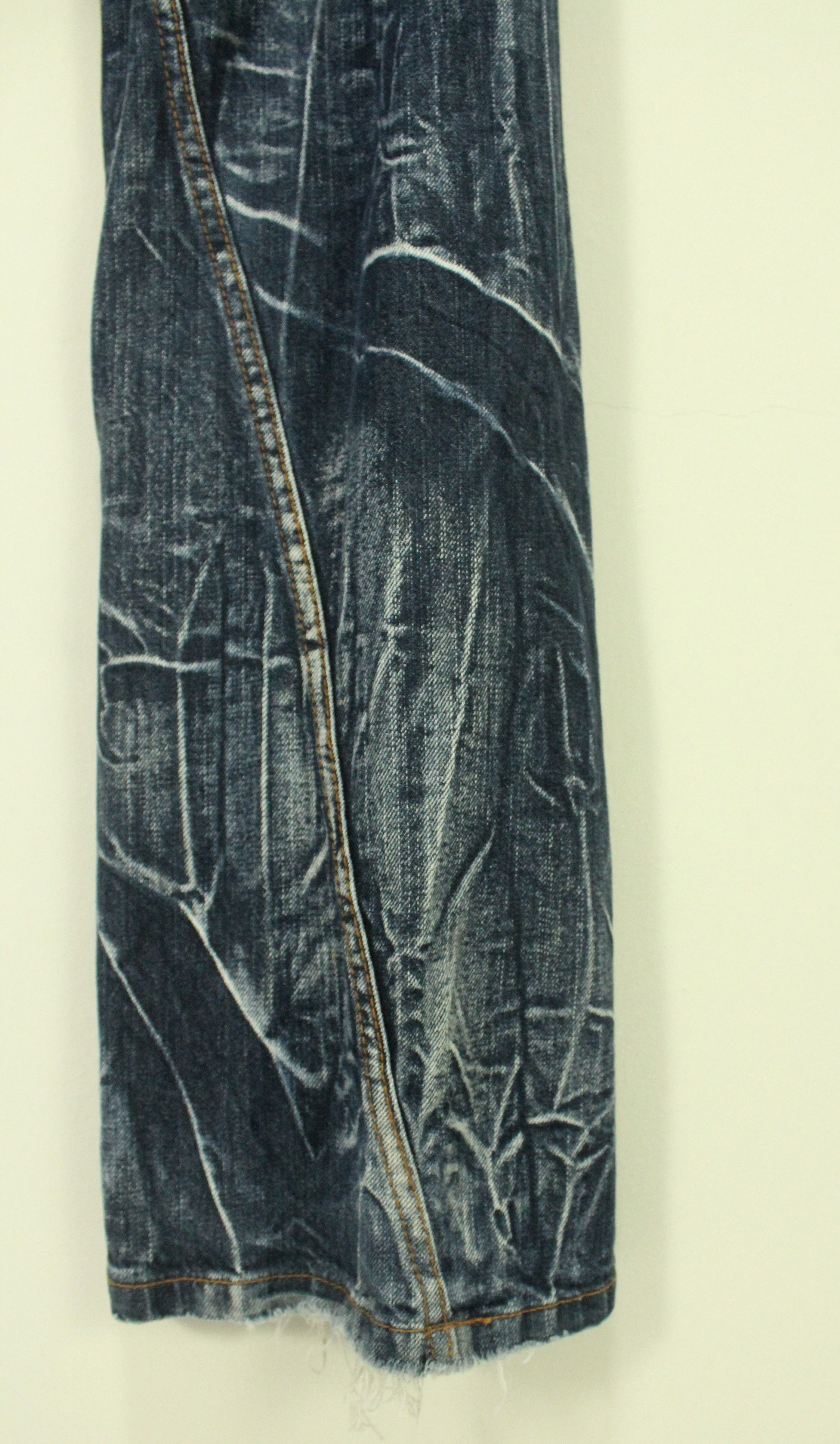 Japanese Brand Flared 🔥 NYLAUS Clothing Denim Spiral Cut Claw Mark Denim Size US 32 / EU 48 - 12 Thumbnail
