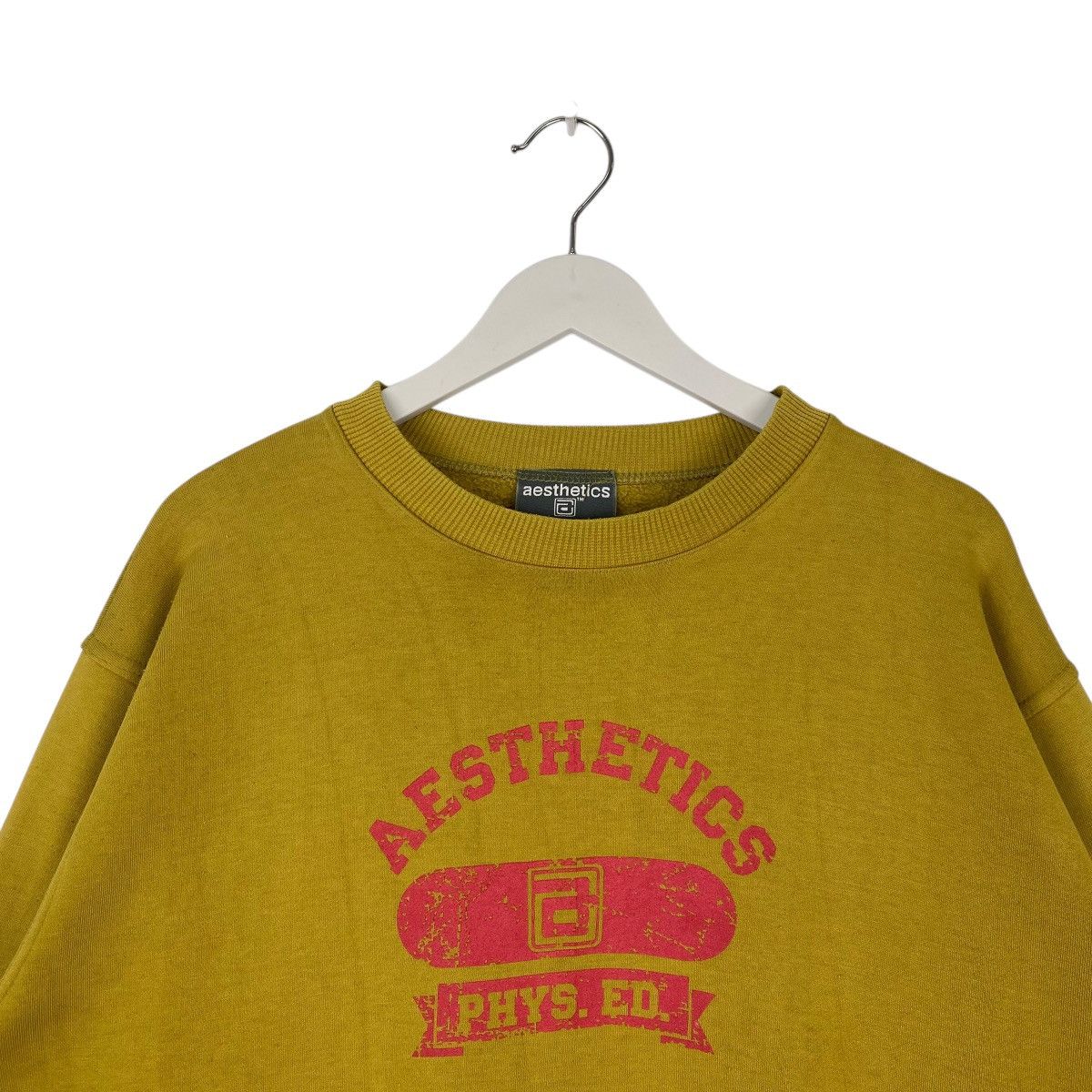 Vintage Vintage Aesthetic Logo Printed Crewneck Sweatshirt Yellow/Re Size US L / EU 52-54 / 3 - 5 Thumbnail