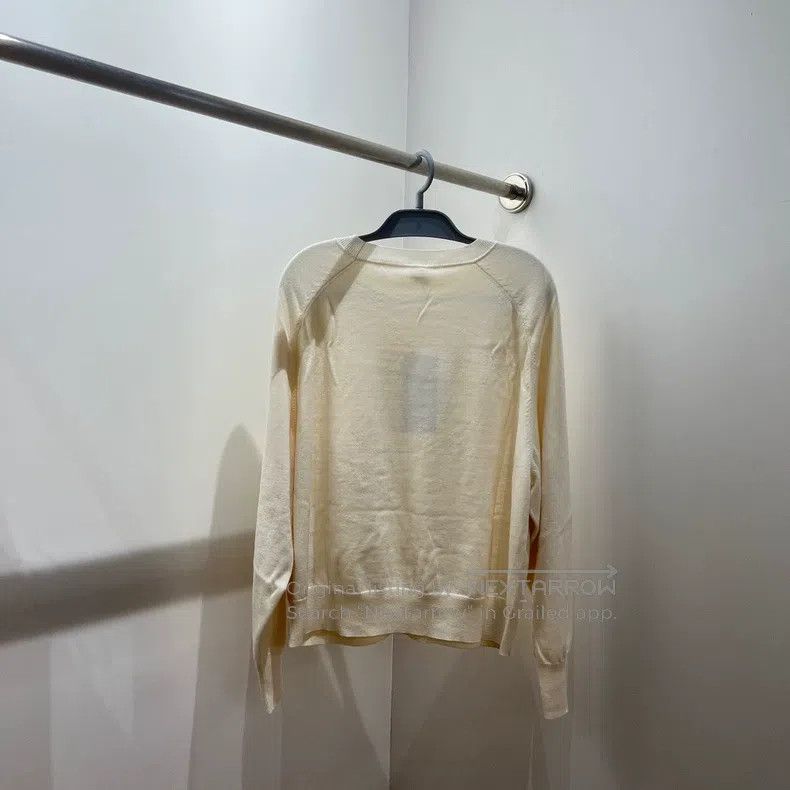 Hermes Hermes Beige Pattern Round Neck Knit Long Sleeve Size M / US 6-8 / IT 42-44 - 2 Thumbnail