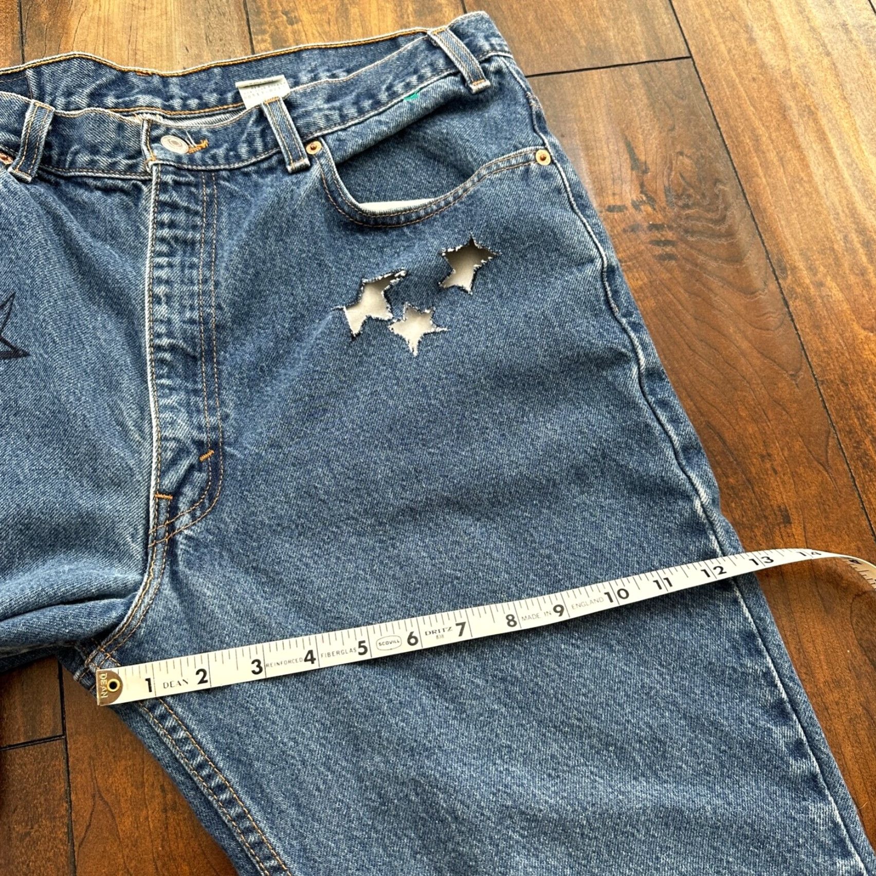 Levi's Levi's 517 Jeans Bootcut 90s Vintage USA Orange Tab Blue 38x32 Slim 5-Pocket Denim Adults Mens Size US 38 / EU 54 - 4 Thumbnail