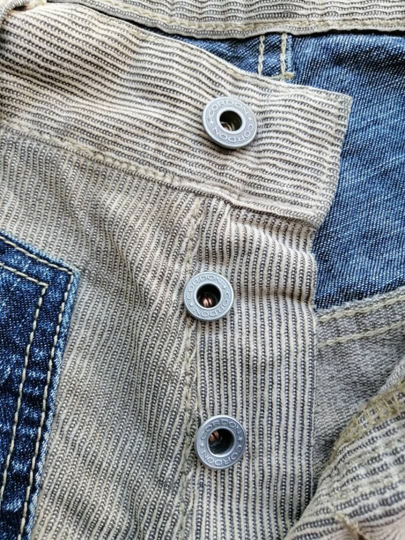 Designer Cordon Corduroy Denim Double Knee Pants Size US 31 - 12 Thumbnail