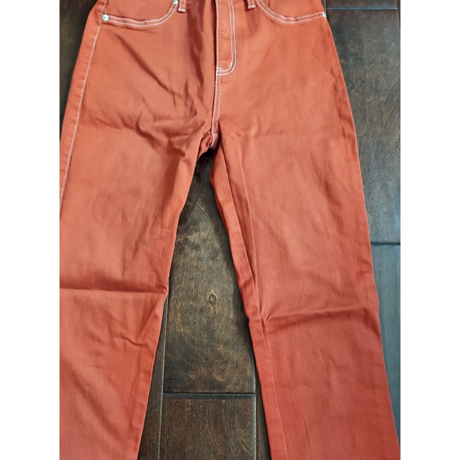 Fashion Nova Fashion Nova Women's Jeans - Skinny - Orange - Size 7/28 - High Rise - 28in Inseam - Juniors Type: Jeans Size 28" / US 6 / IT 42 - 4 Thumbnail
