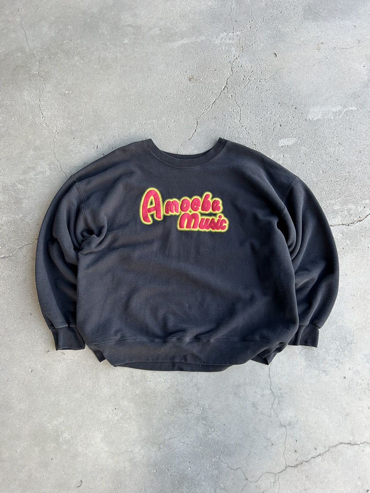 Vintage Vintage 90s Amoeba Music Sweater Size US XL / EU 56 / 4 - 1 Thumbnail