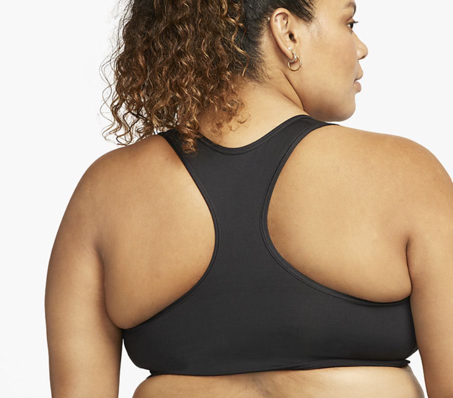 Nike Nike Swoosh DH3385 Non-Padded Sports Bra Black ( 3X ) Size 3XL / US 20-22 - 2 Thumbnail