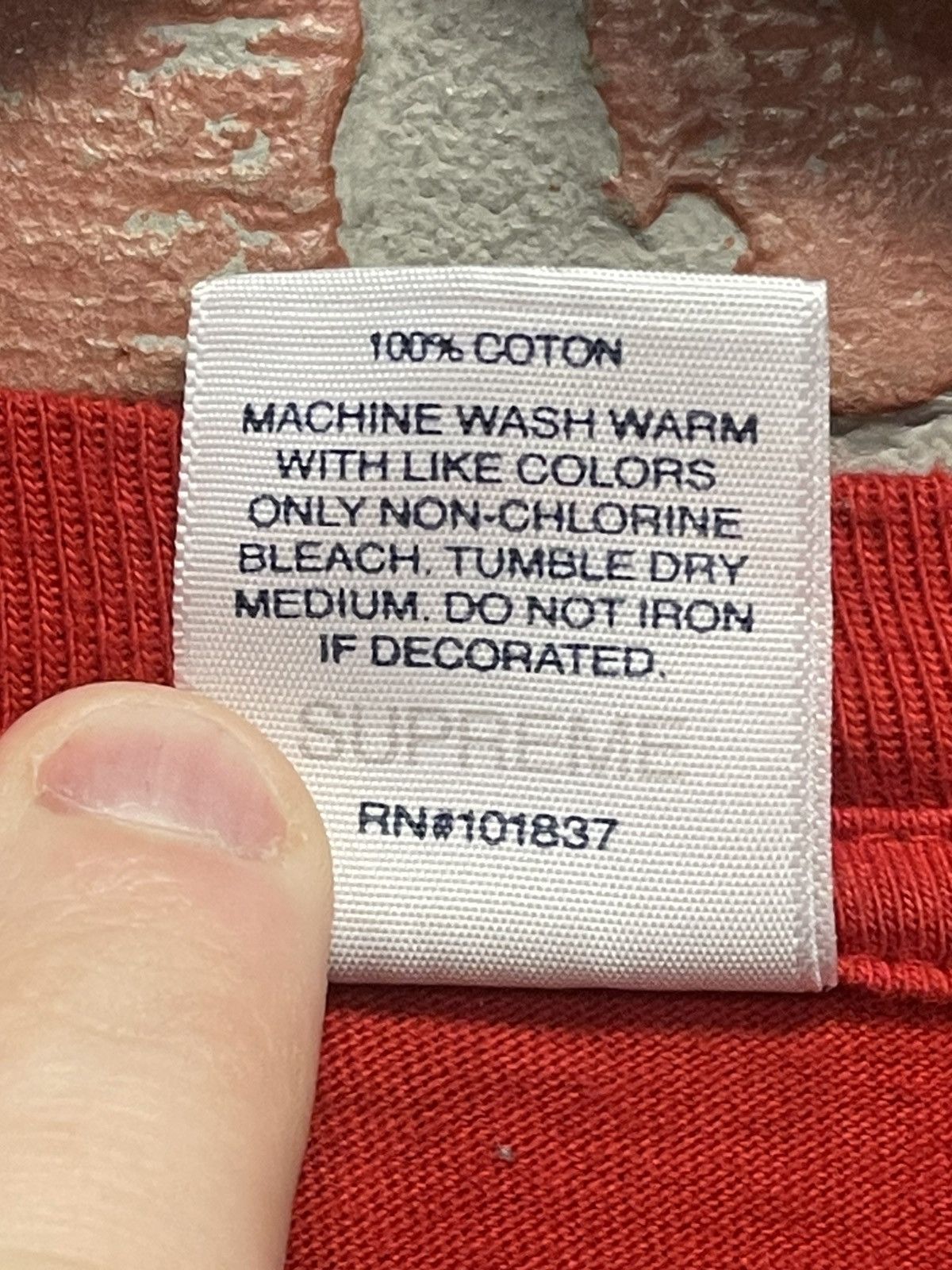 Supreme Size L - Supreme Motion Tee Red Gently Used Size US L / EU 52-54 / 3 - 7 Thumbnail