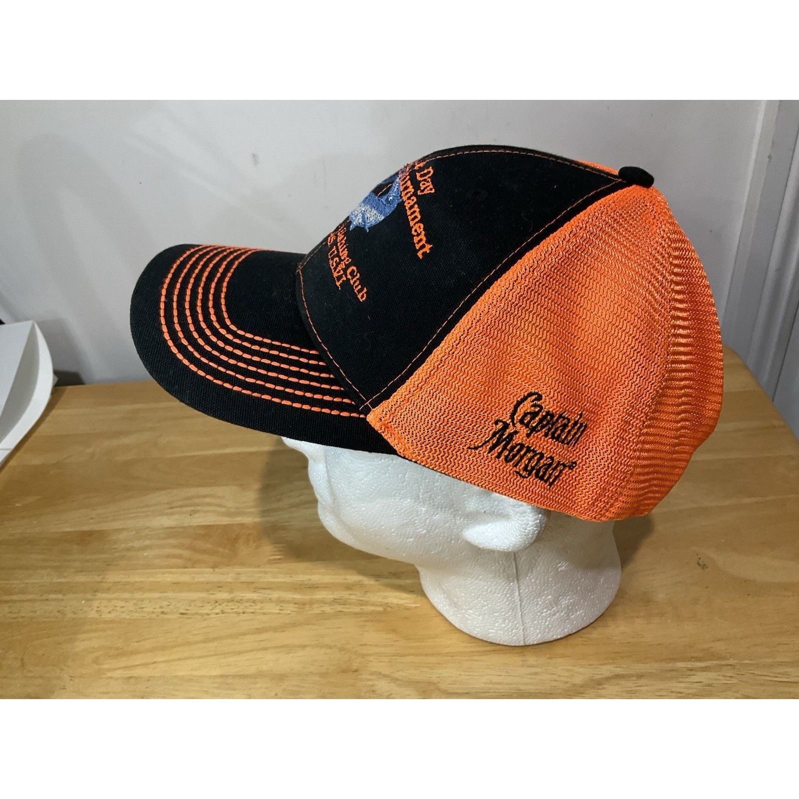 Other King Fish Snapback Baseball Truckers Mesh Cap Orange Size ONE SIZE - 2 Thumbnail