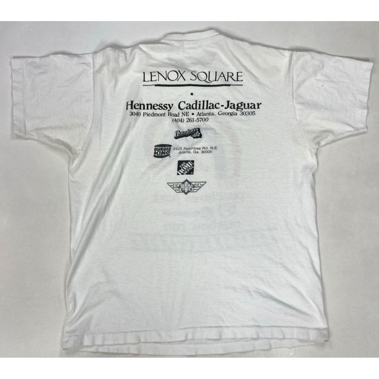 Fruit Of The Loom VINTAGE Fruit of the Loom T-Shirt Rainbow Run Graphic Park Peachtree City 90s Mens Large White Cotton Short Sleeve Crew Neck 1990s USA Logo Size US L / EU 52-54 / 3 - 6 Thumbnail