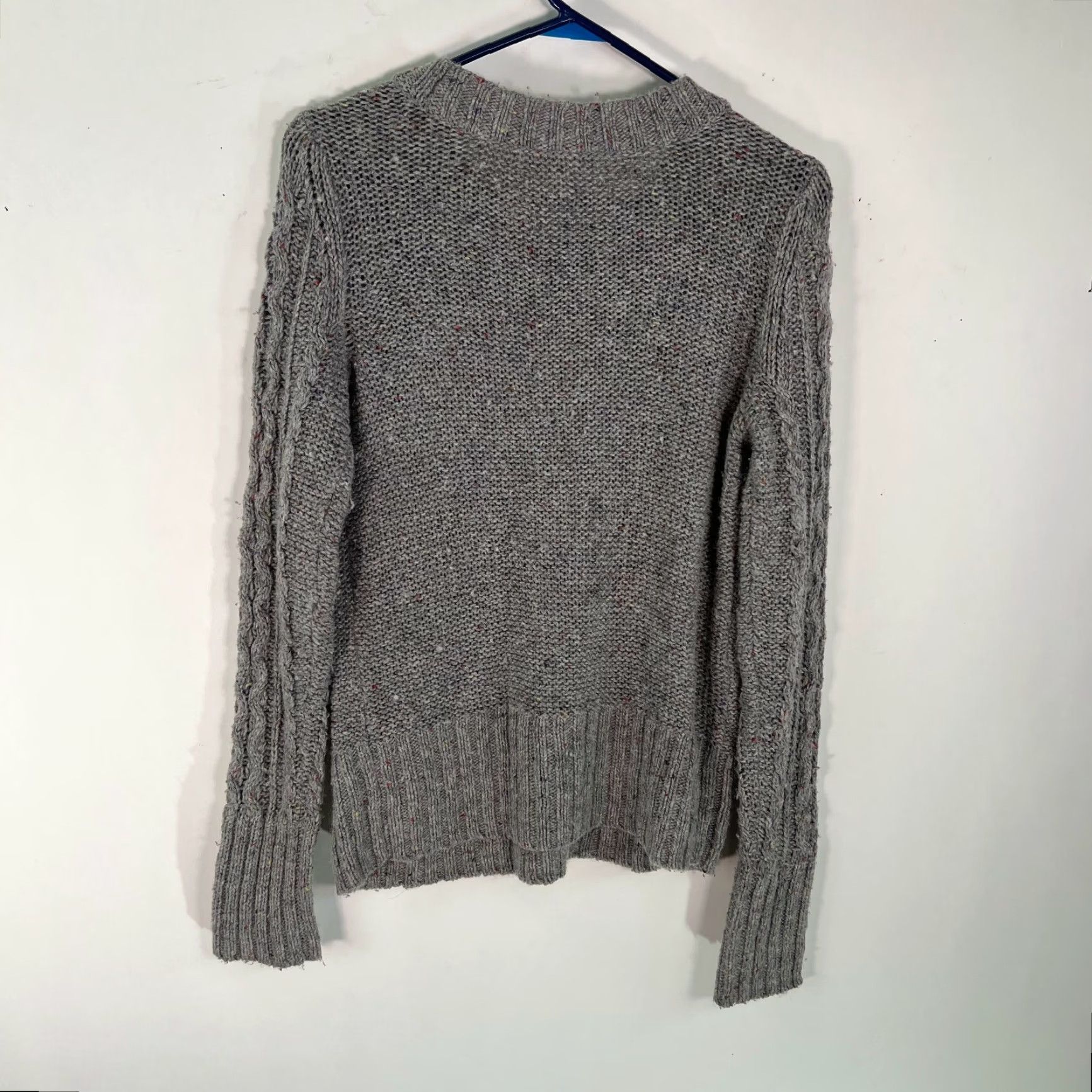 Vintage St Johns Bay Womens Sweater Pullover Cable Knit Long Sleeves Gray Size Medium Size M / US 6-8 / IT 42-44 - 2 Thumbnail