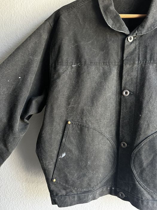 Custom Bleeding Indigo Deck Jacket | Grailed
