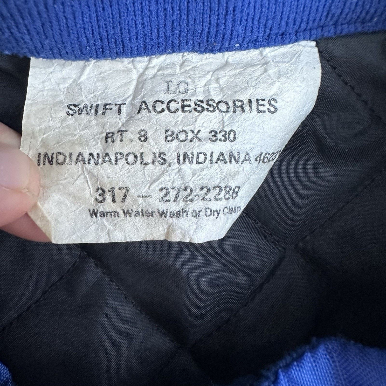 BMW × NASCAR × Vintage Vintage 80s BMW Blue Racing Zip Up Jacket Large Made In USA Size US L / EU 52-54 / 3 - 5 Thumbnail