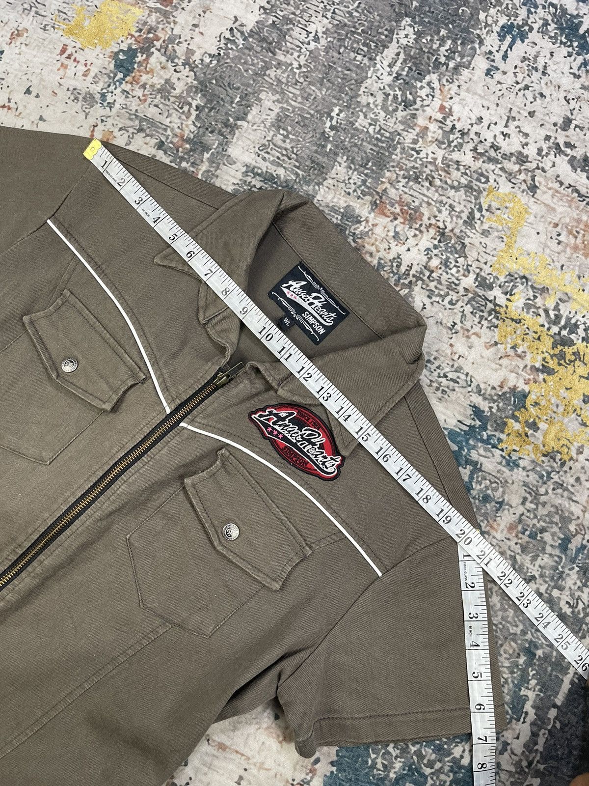 Hypebeast ANGEL HEARTS SIMPSON BACK SPELL COVERALLS Size 36" / US 14 / IT 50 - 7 Thumbnail