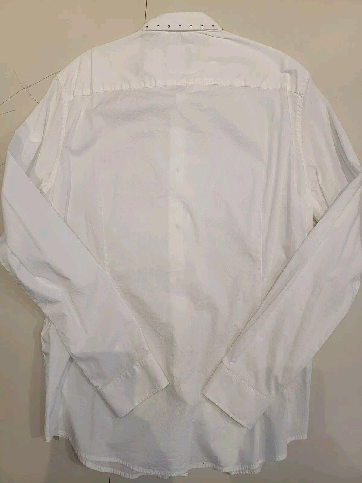 Armani Exchange Armani Exchange White Button Up Detail On Collar Size Large Size US L / EU 52-54 / 3 - 2 Thumbnail