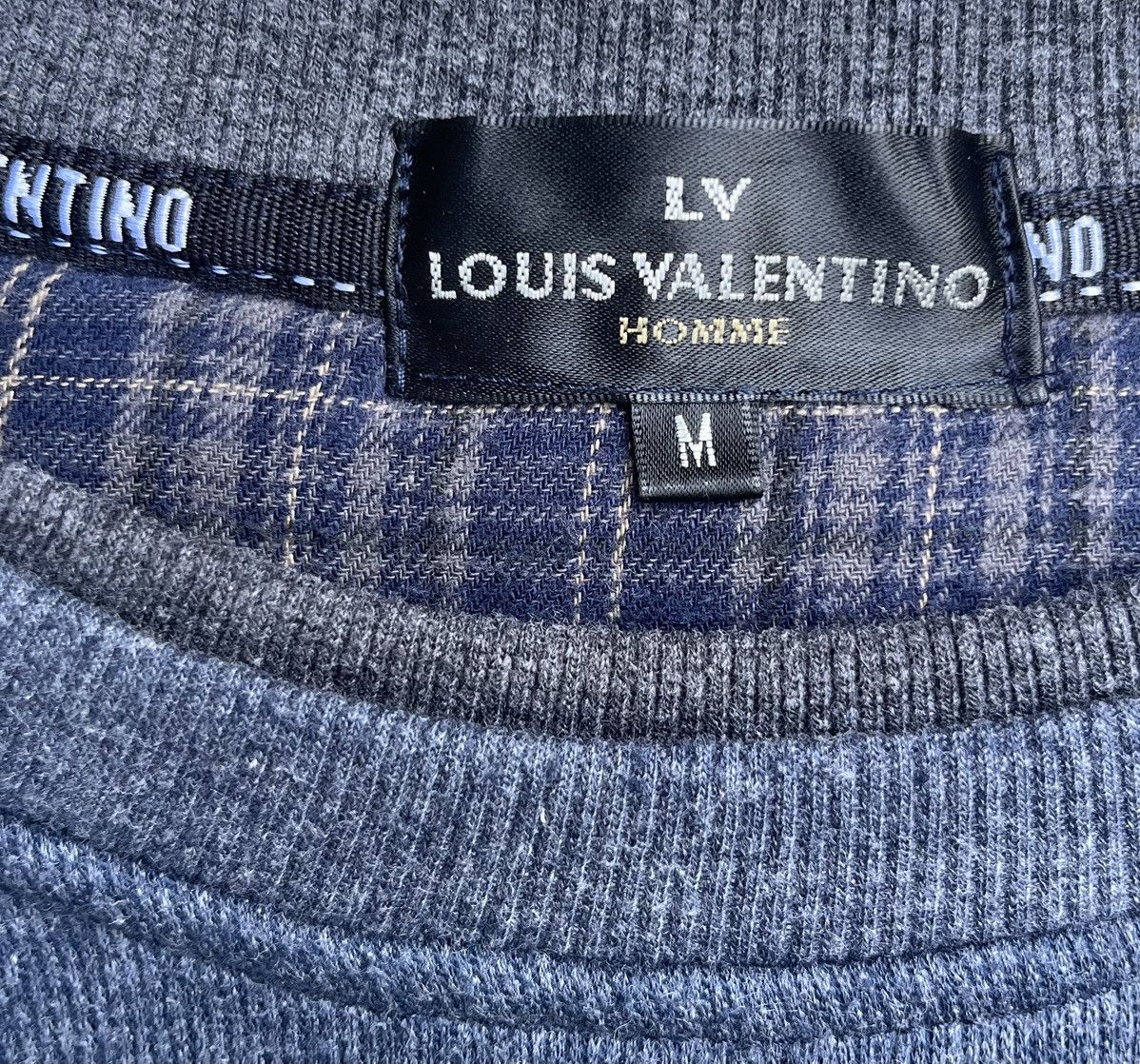 Japanese Brand × Vintage Vintage Louis Valentino Homme Embroidery Big Logo Sweatshirt Size US M / EU 48-50 / 2 - 3 Thumbnail