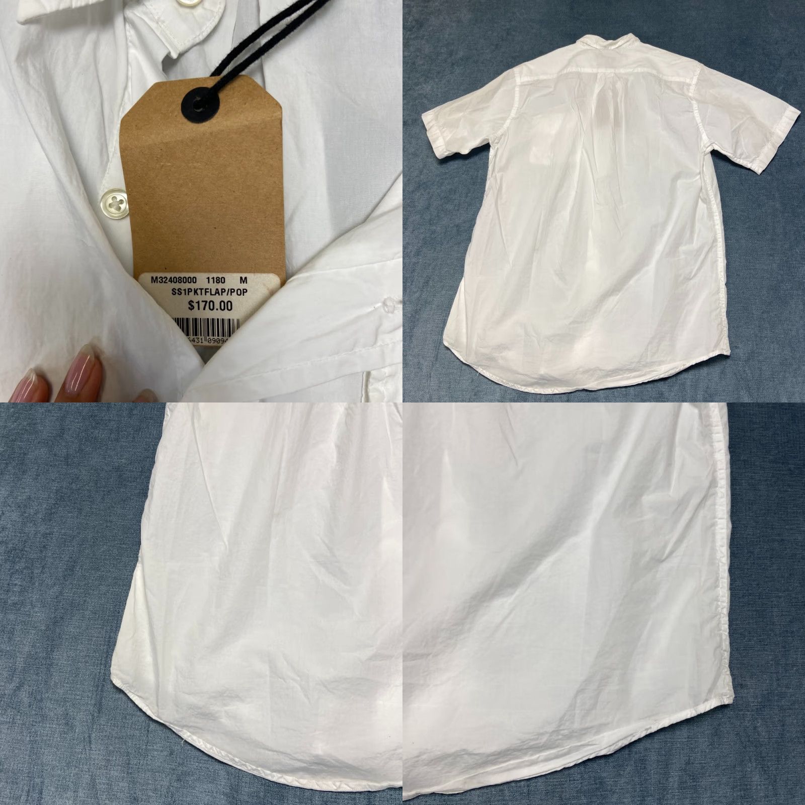 Vintage Civilianaire Shirt Men Medium White Cotton Wash And Wear Button Up Everyday Wear Short Sleeve Casual Knit Size US M / EU 48-50 / 2 - 8 Thumbnail