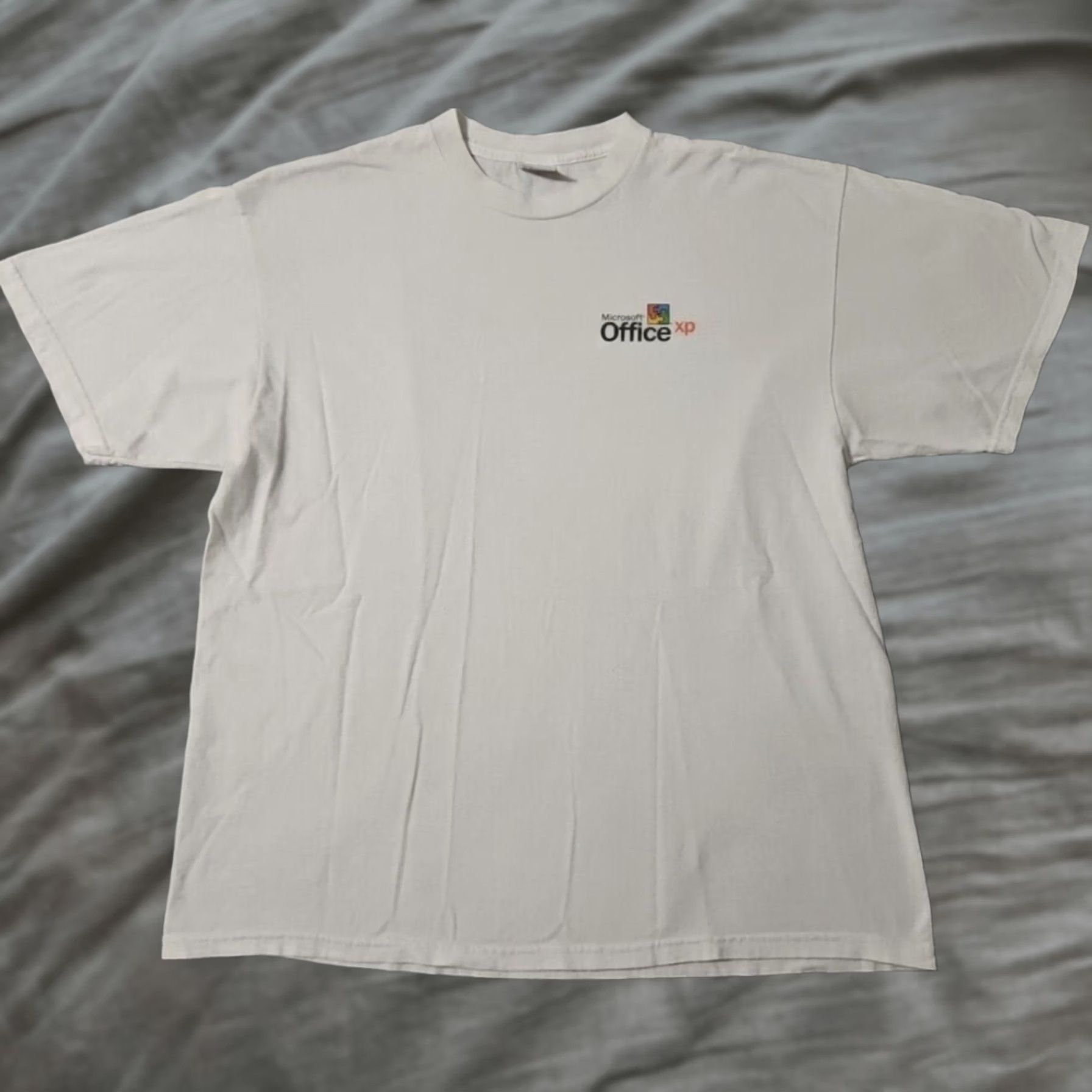 Delta Vintage Windows XP T-Shirt Men's XL White Logo 90s USA Microsoft Delta Shirt Size US XL / EU 56 / 4 - 1 Thumbnail