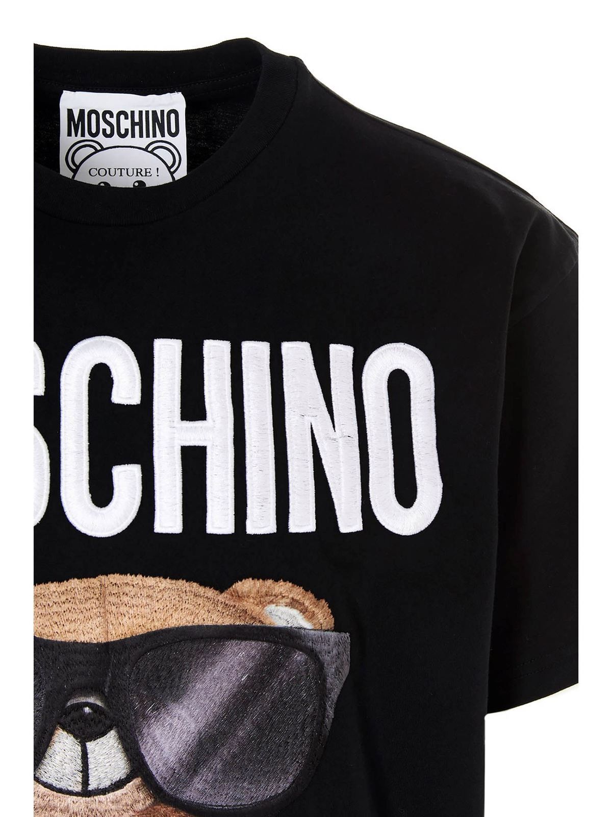 Moschino o1y0225 Logo T-Shirt in Black Size US XS / EU 42 / 0 - 2 Thumbnail