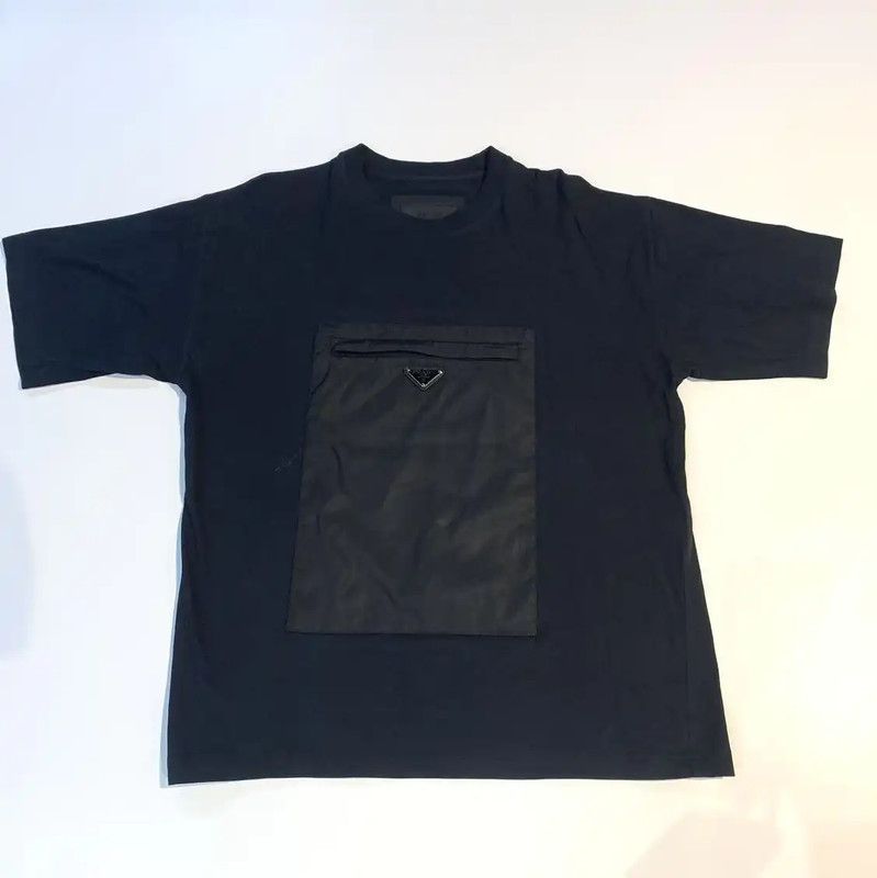 Prada Prada Black Cotton T-Shirt for Men Size US M / EU 48-50 / 2 - 1 Thumbnail