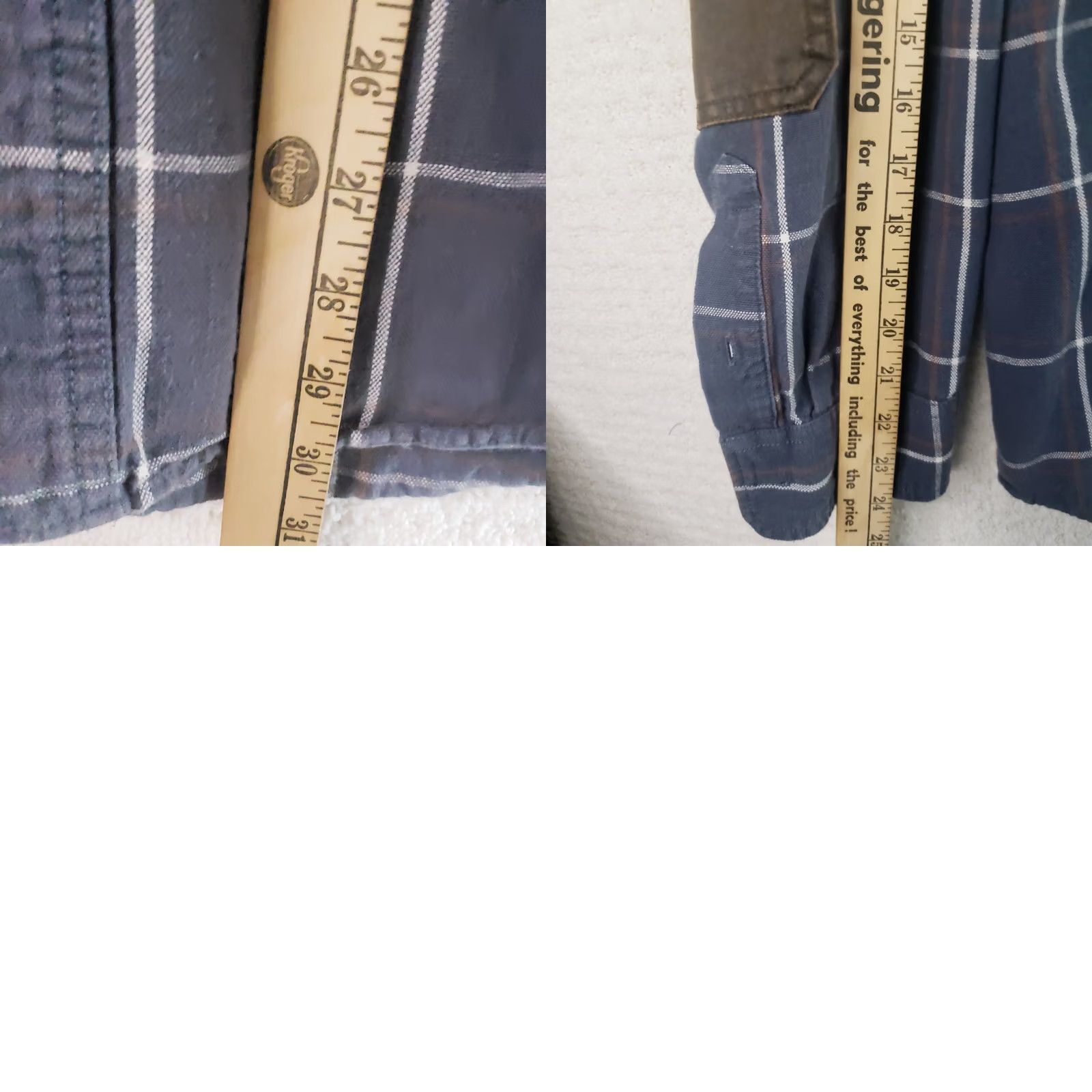 Vintage VINTAGE Ridgecut Toughwear Shirt Men XL Canvas Windowpane Elbow Pads Workwear Utility Size US XL / EU 56 / 4 - 10 Thumbnail