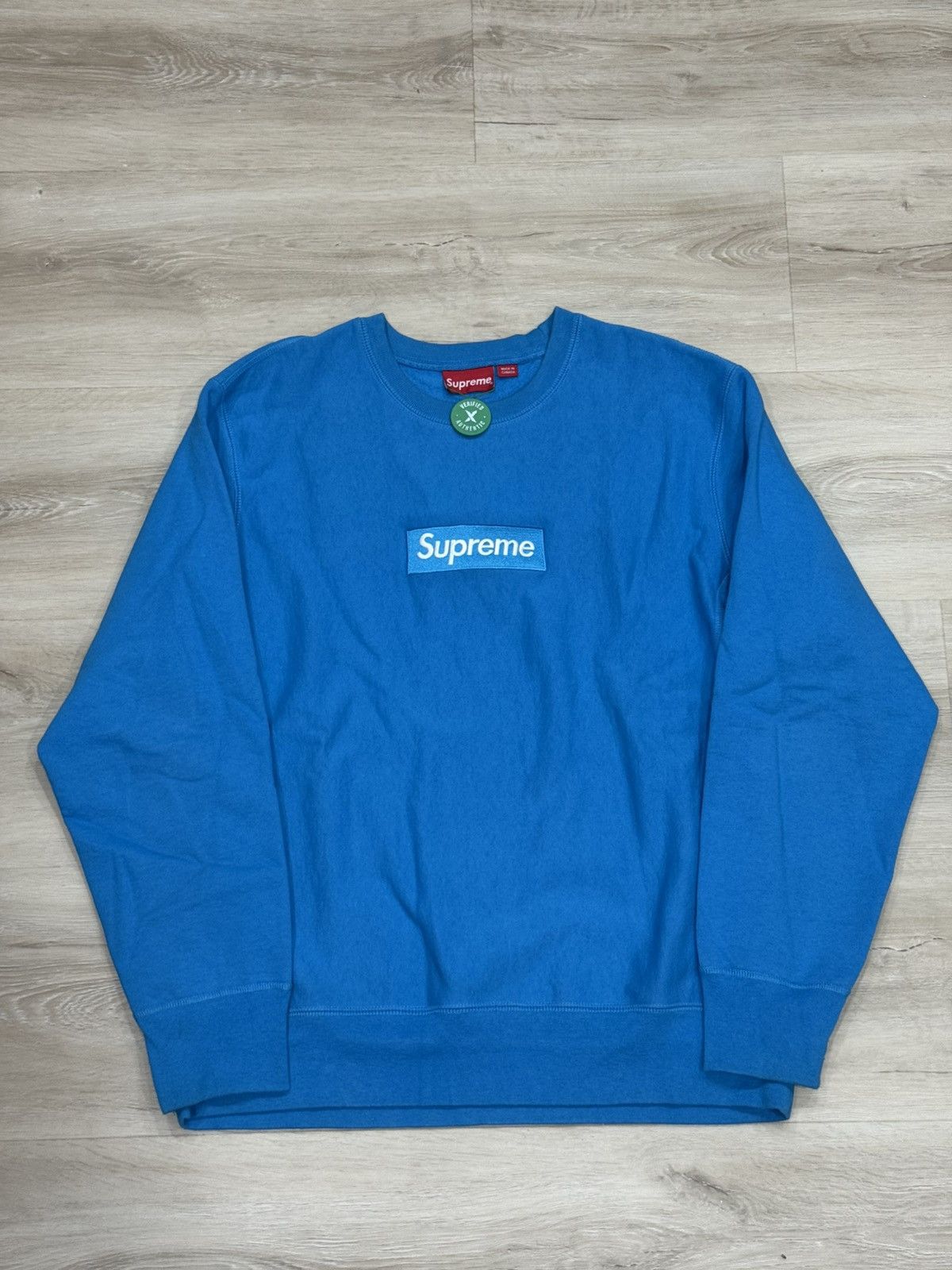 Logo Crewneck Sweatshirt Supreme Box Logo Royal Blue Supreme FW18