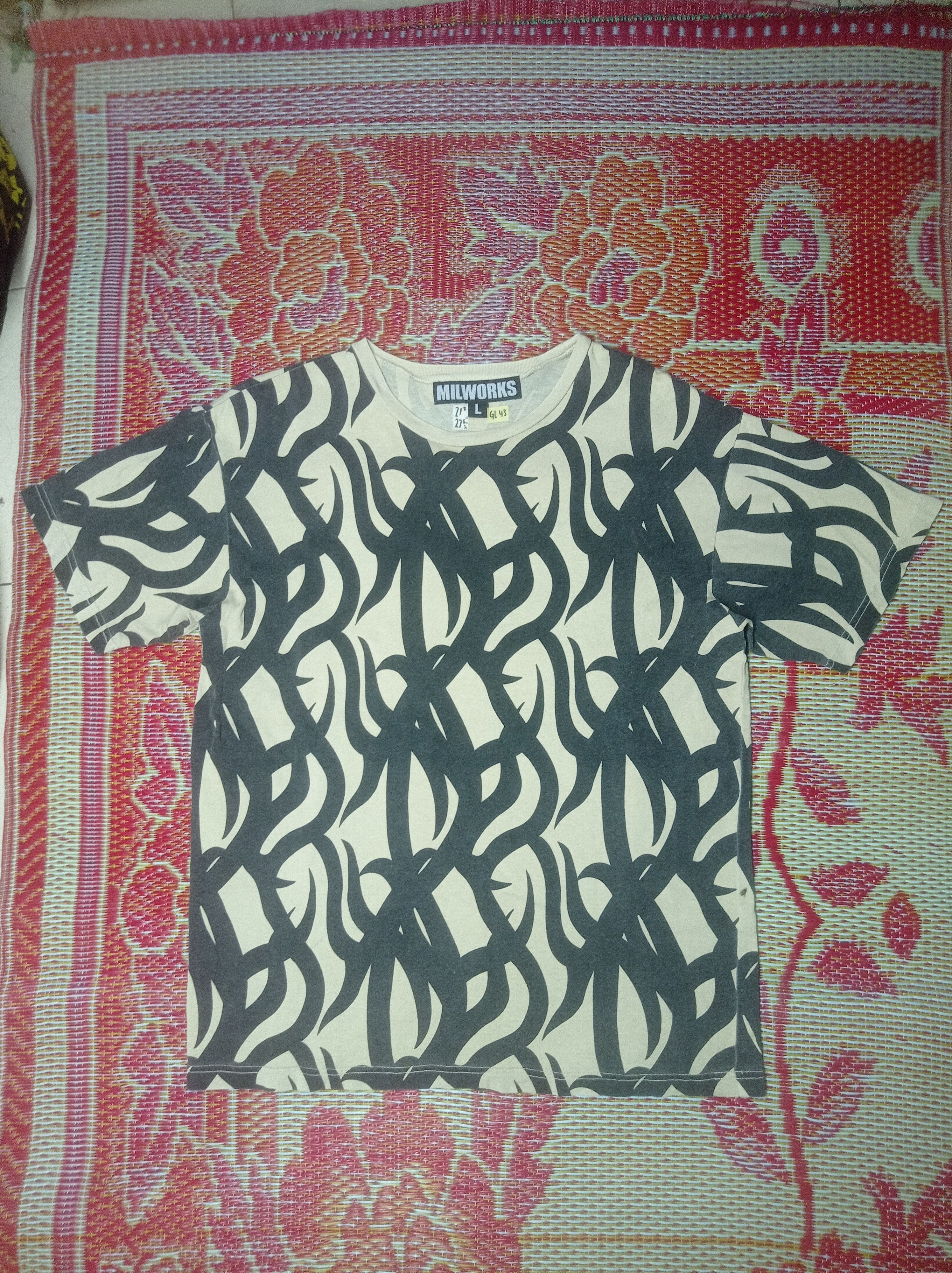 Japanese Brand Japanese designer milworks overprint Size US L / EU 52-54 / 3 - 1 Thumbnail
