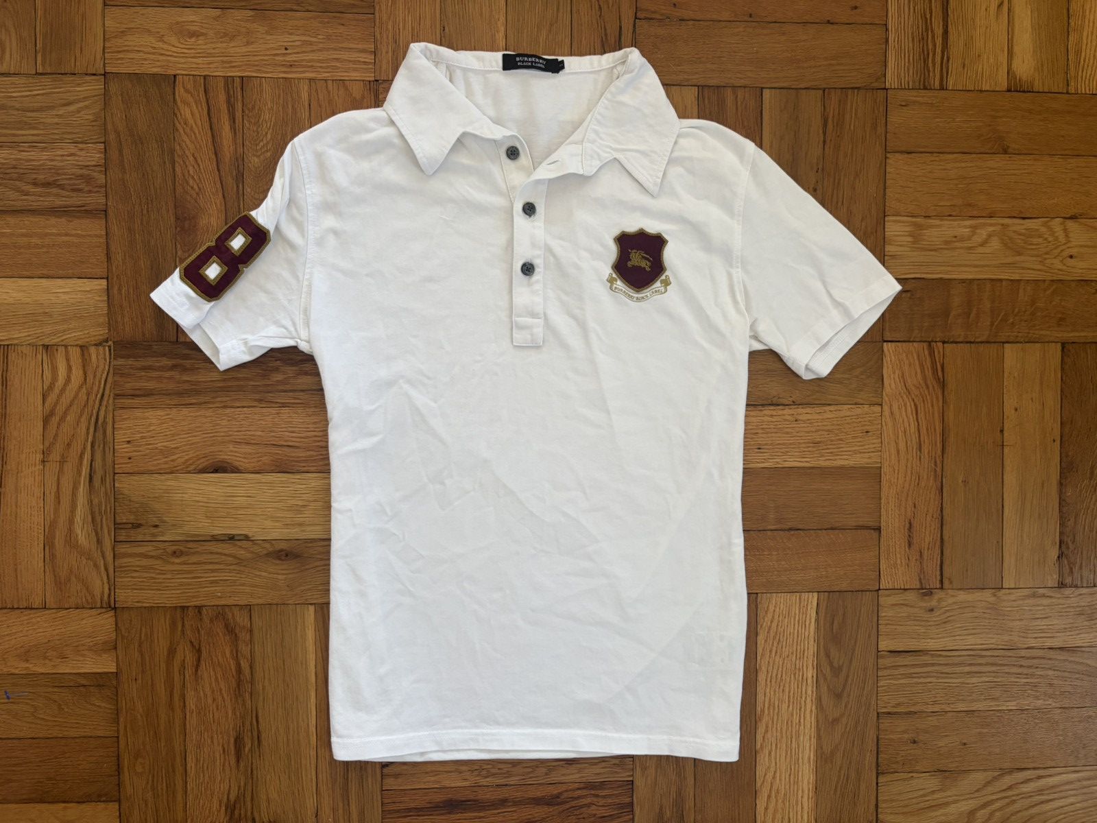 Rare Burberry Black Label Polo Jersey Logo