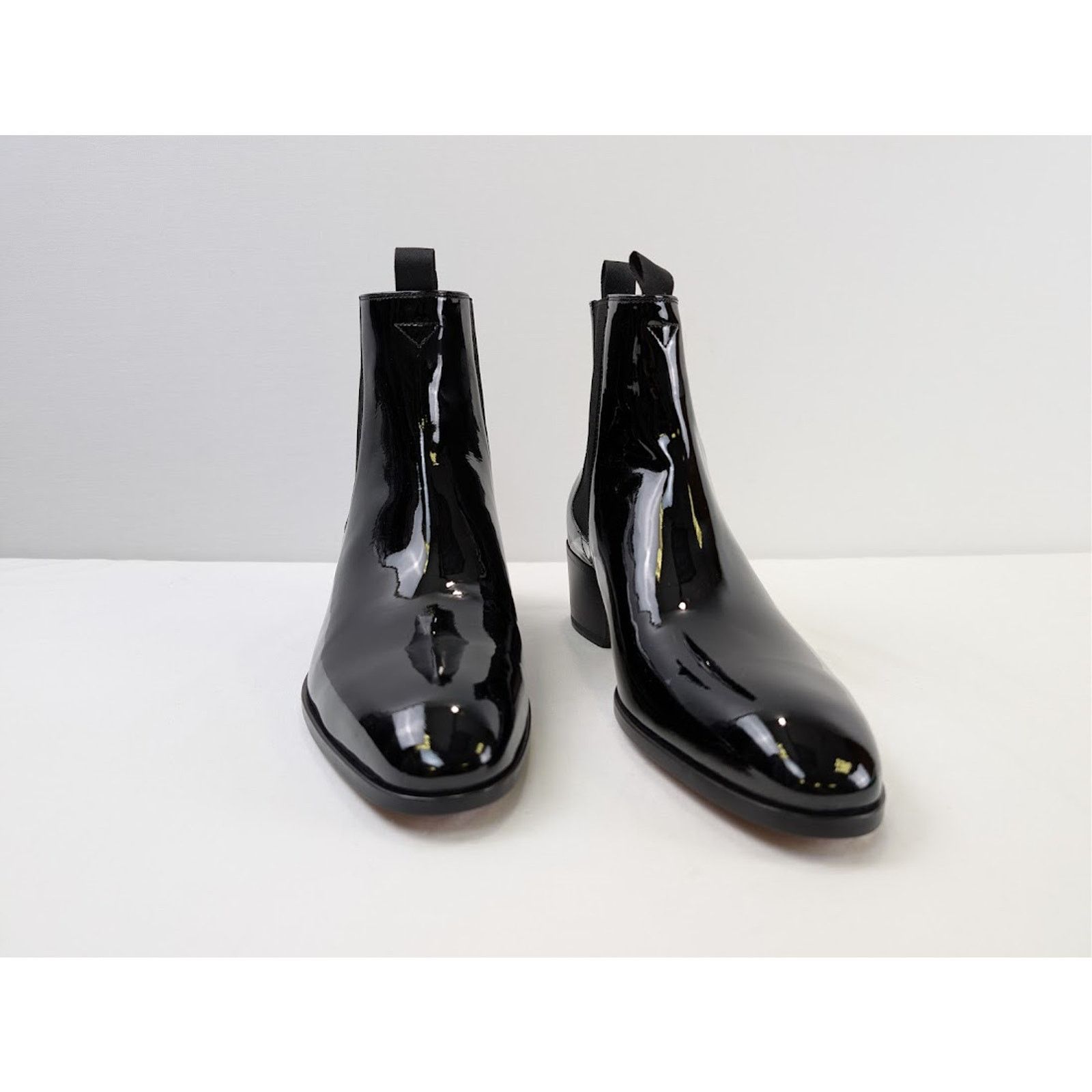 Tom Ford o1rshd1 Stivale Vernice Nero Boots in Black Size US 12 / EU 45 - 5 Thumbnail