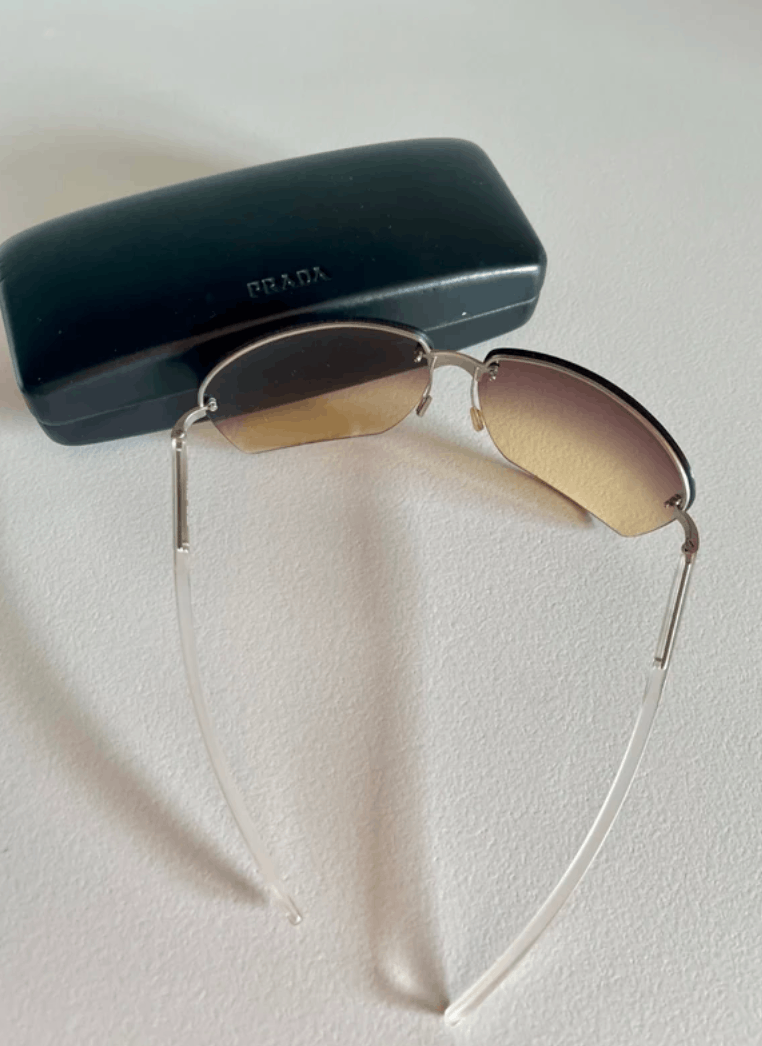 Prada PRADA Sunglasses Sport Symbol Wrap Shield Mask RI875 Size ONE SIZE - 4 Thumbnail