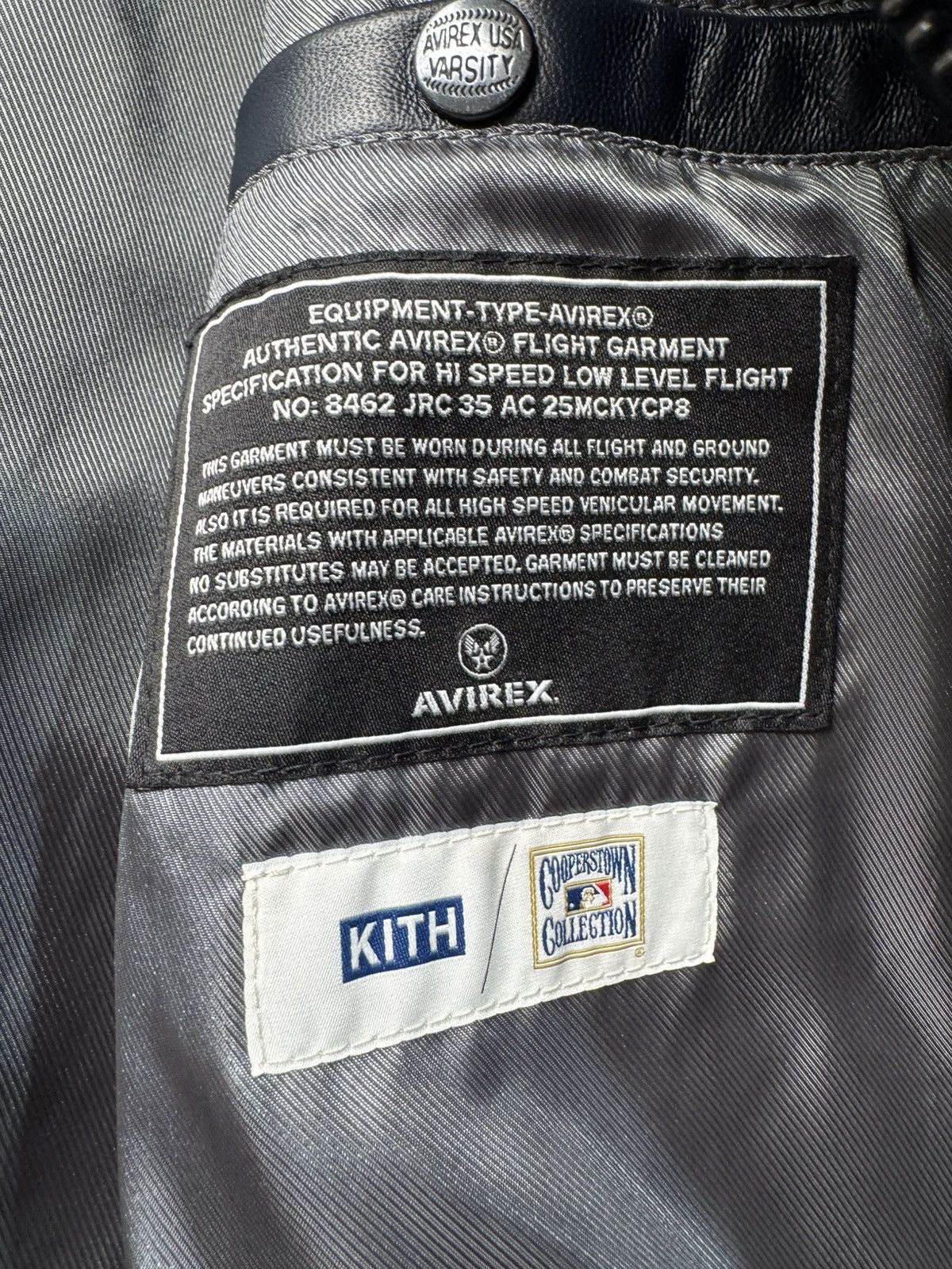 Avirex × Kith Yankees leather jacket Size US S / EU 44-46 / 1 - 7 Thumbnail