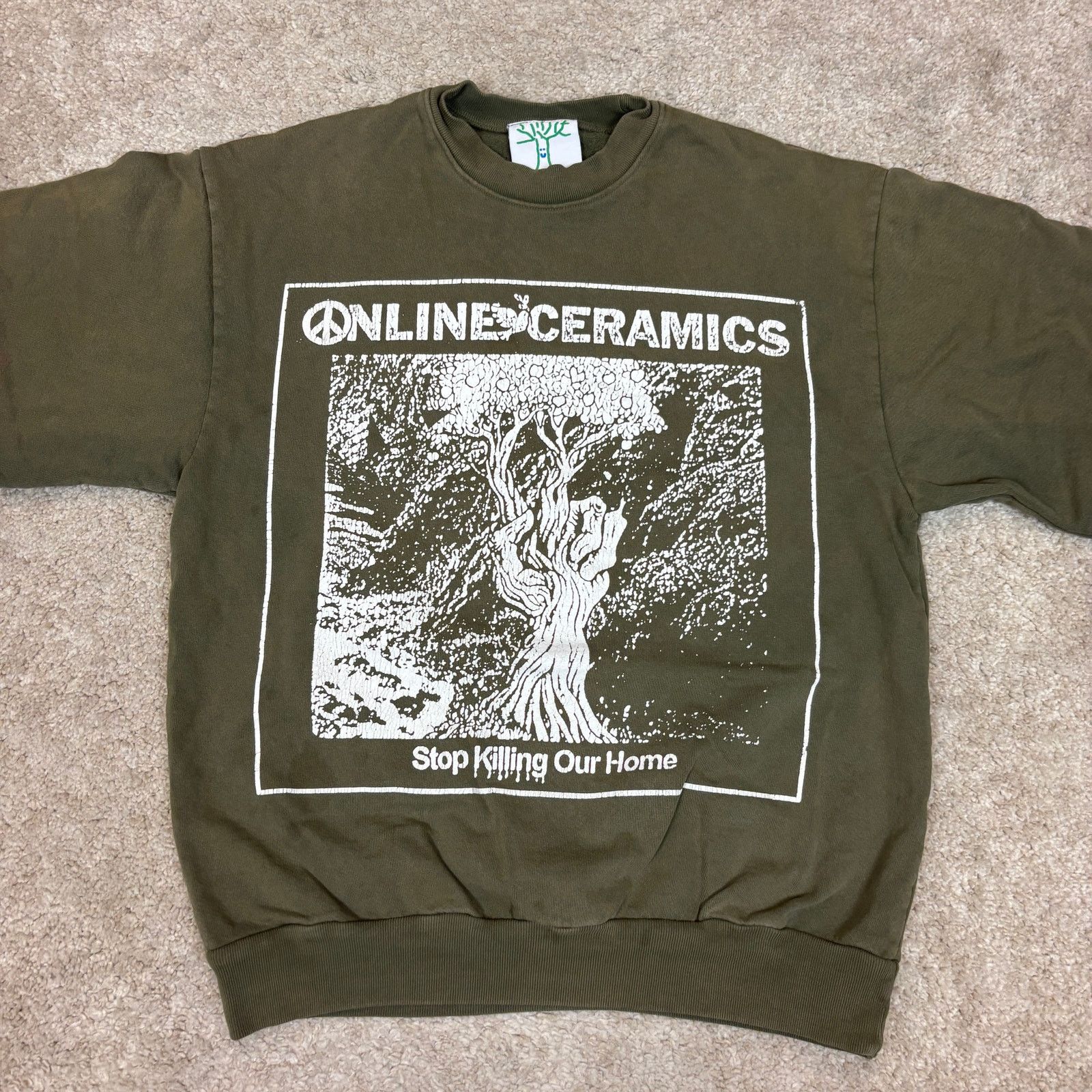 Online Ceramics Online Ceramics Stop Killing Our Home Sweatshirt Small Size US S / EU 44-46 / 1 - 2 Thumbnail