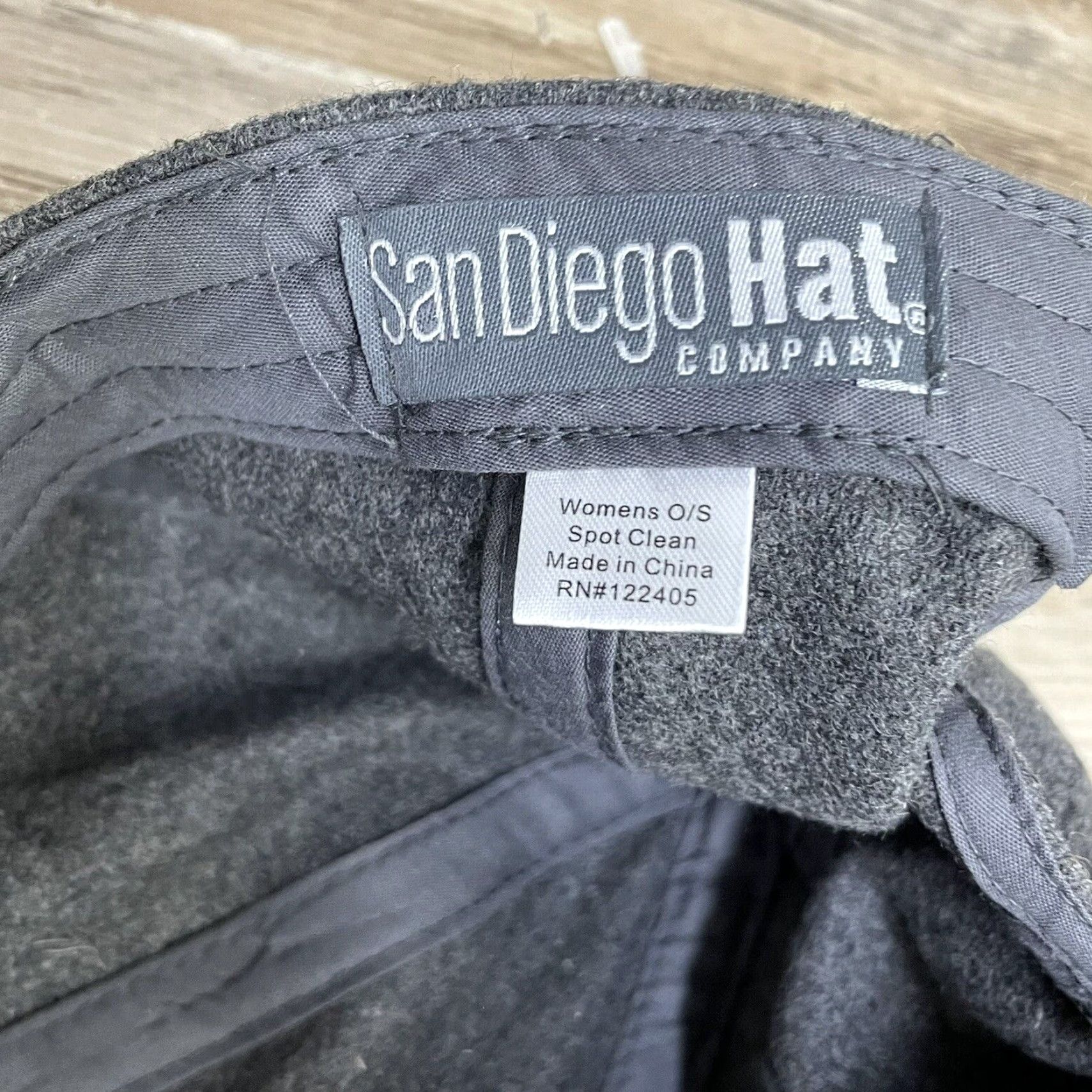 Vintage San Diego Hat Co. Wool Baseball Cap Gray Adjustable One Size Mens Size ONE SIZE - 4 Thumbnail