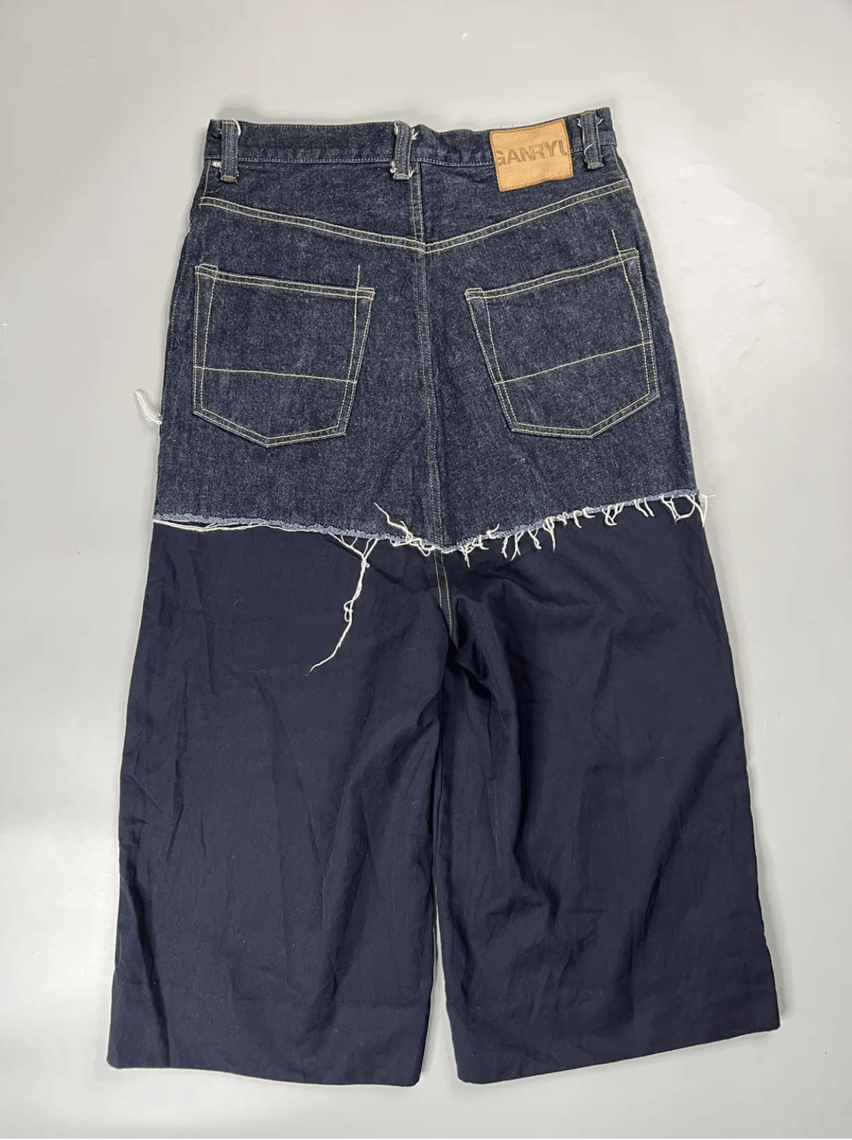 Comme des Garcons × Comme des Garcons Homme Plus × Ganryu 2016 Hybrid Cropped Pants / Oversized Shorts Size US 32 / EU 48 - 8 Thumbnail