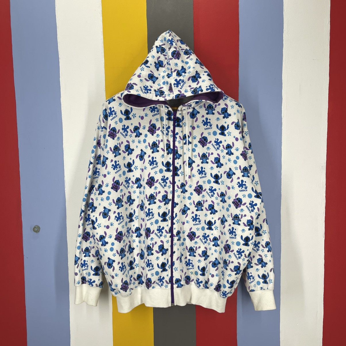 Cartoon Network LILO AND STITCH Zipper Hoodie #1976/12 Size US XL / EU 56 / 4 - 1 Thumbnail